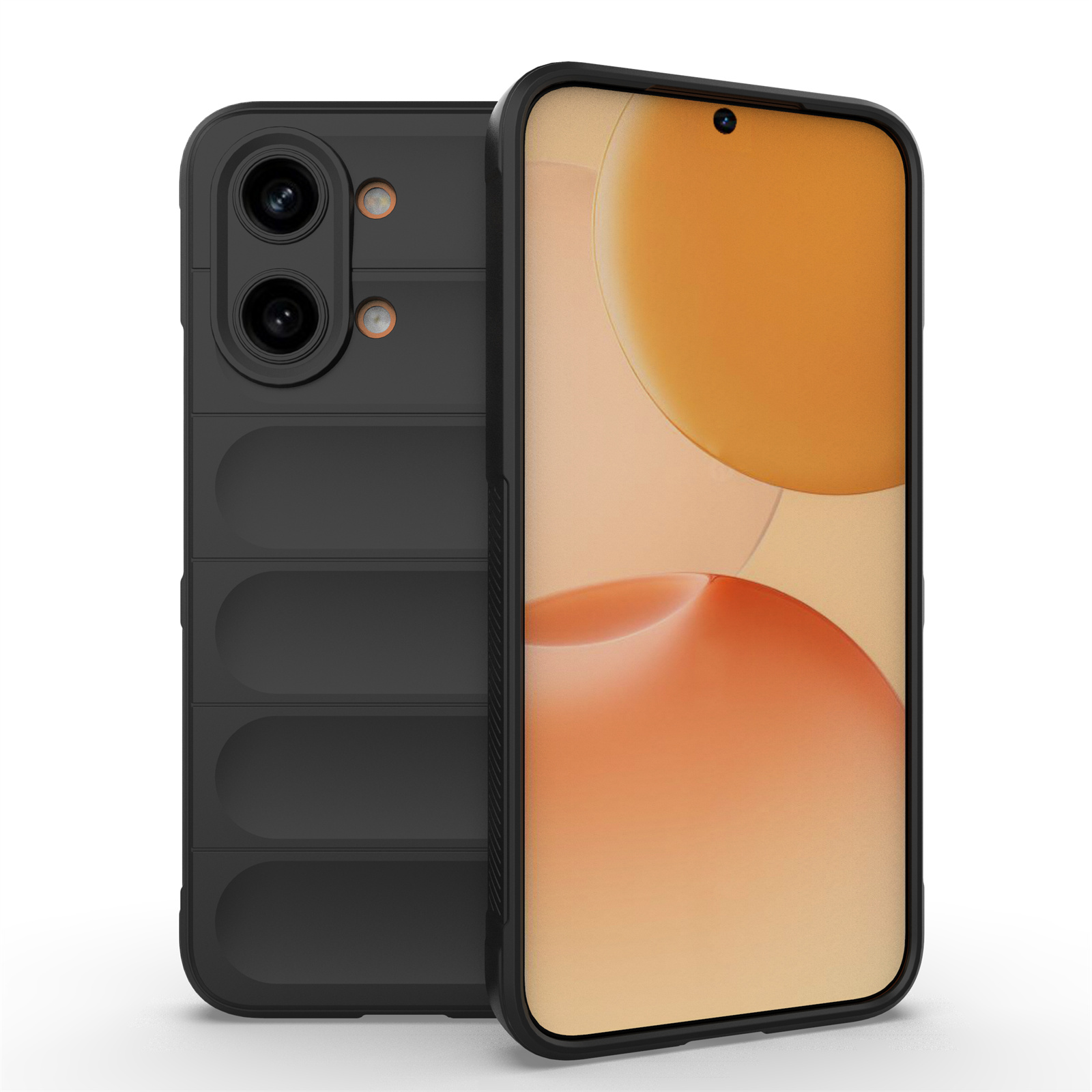 Phone Case For Xiaomi Poco X8 Pro Max 5G  /  Redmi Turbo 5 Max 5G Anti-Drop Soft TPU Rugged Back Cover - Black