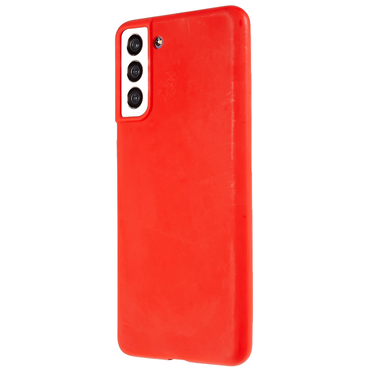 

Phone Case for Samsung Galaxy S21+ 5G Anti-drop TPU Phone Case Fingerprint Free Matte Protective Cover - Red, Galaxy S21+ 5G