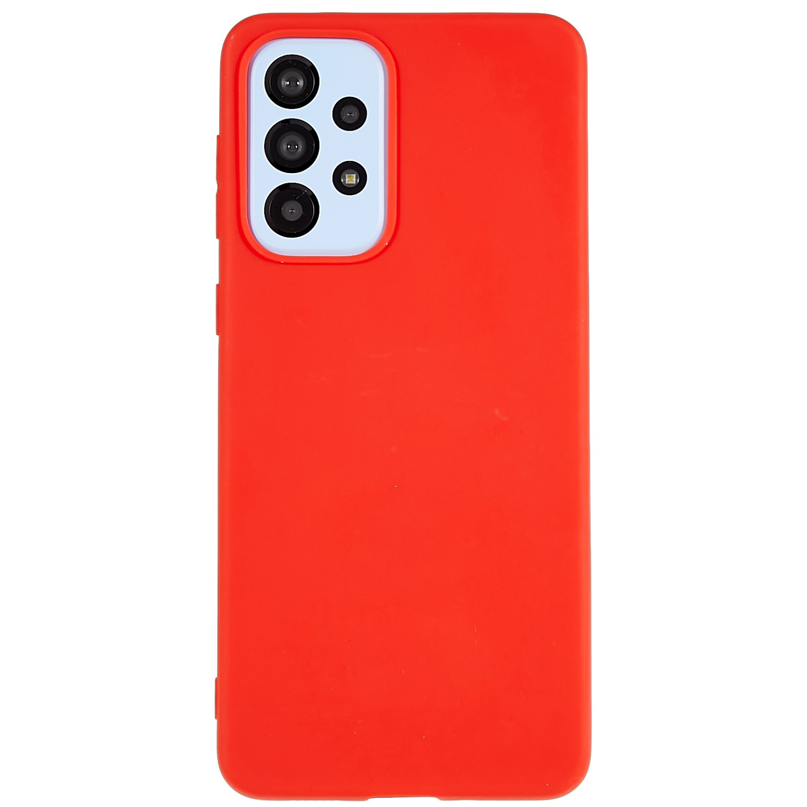 

Bump Proof TPU Back Shell for Samsung Galaxy A53 5G, Fingerprint Free Matte Protective Cover Phone Case - Red, Samsung Galaxy A53 5G