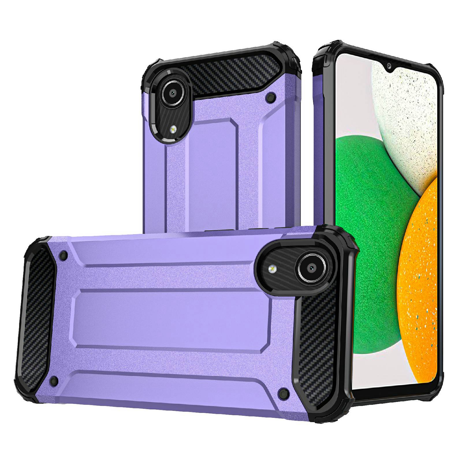 

Защита Для Защиты Для Защиты Для Samsung Galaxy A03 Core, TPU + пк Обратная Крышка Cover Cople Cash - Пурпурный, Samsung Galaxy A03 Core