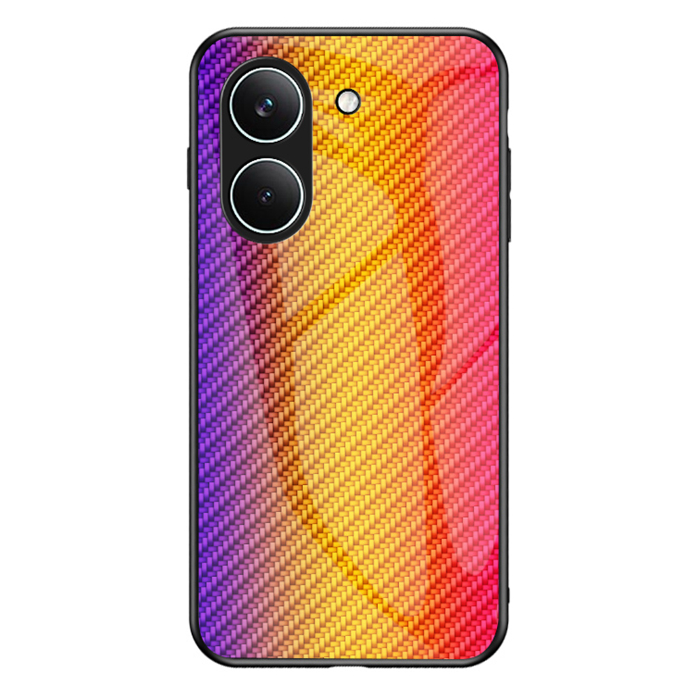 Case For Xiaomi Poco X8 Pro 5G  /  Redmi Turbo 5 5G Tempered Glass Shockproof Phone Cover - Golden Fiber