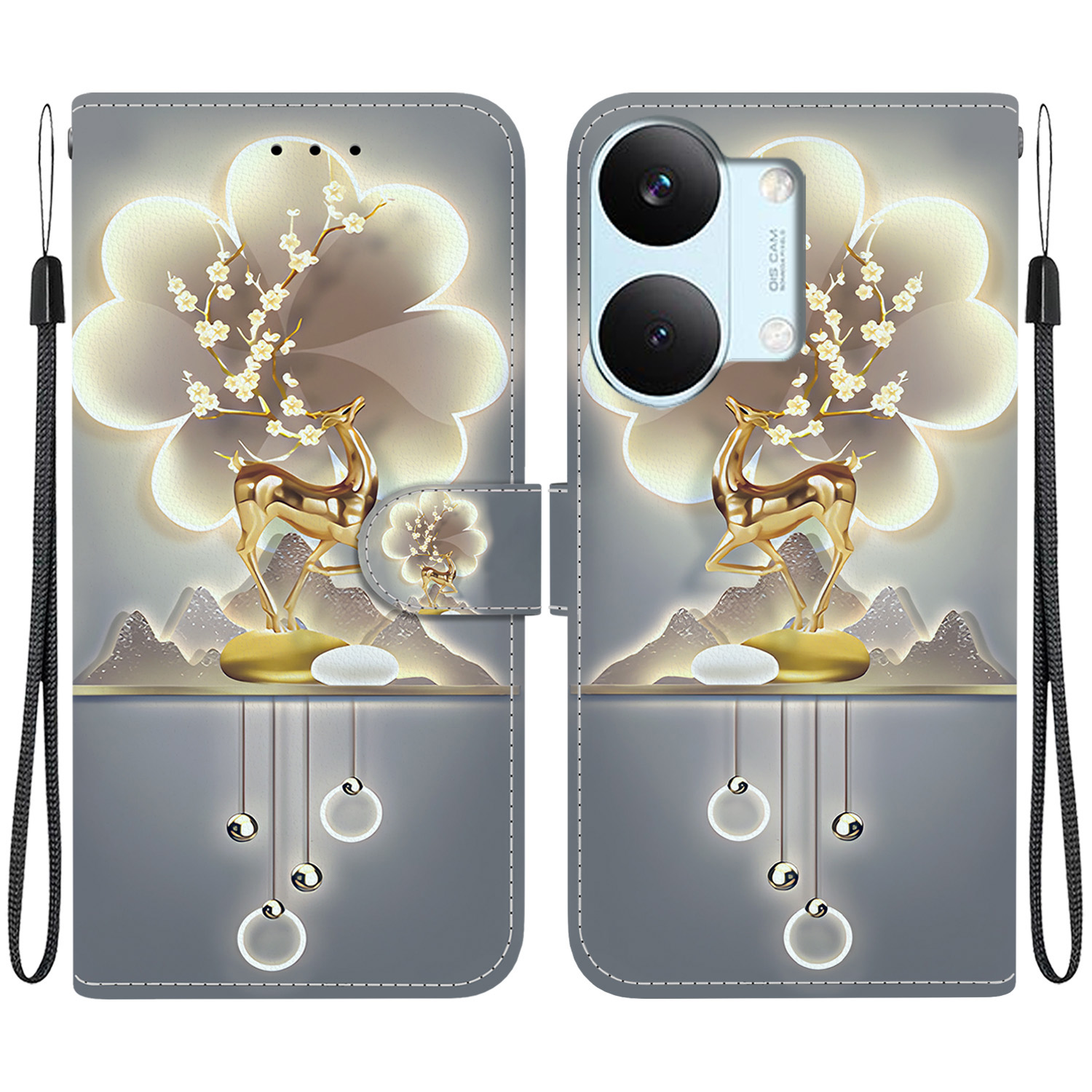 For Xiaomi Redmi Turbo 5 Max 5G  /  Poco X8 Pro Max 5G Case Pattern Printing Leather Flip Wallet Phone Cover with Lanyard - Sika Deer