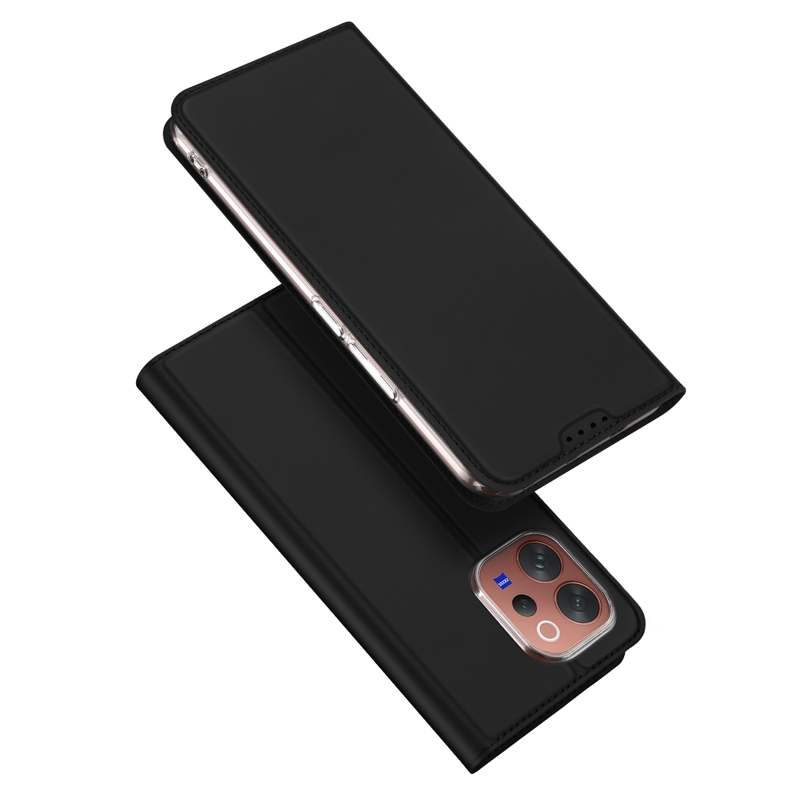 Dux Ducis for vivo V70 Elite 5G / vivo S50 5G / vivo V70 5G Case DUX DUCIS Skin Pro Series Leather Stand Cover Card Holder - Black