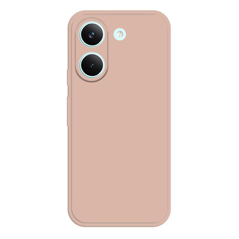 For Xiaomi Poco X8 Pro 5G  /  Redmi Turbo 5 5G TPU Case Straight Edge Protection Phone Cover - Pink