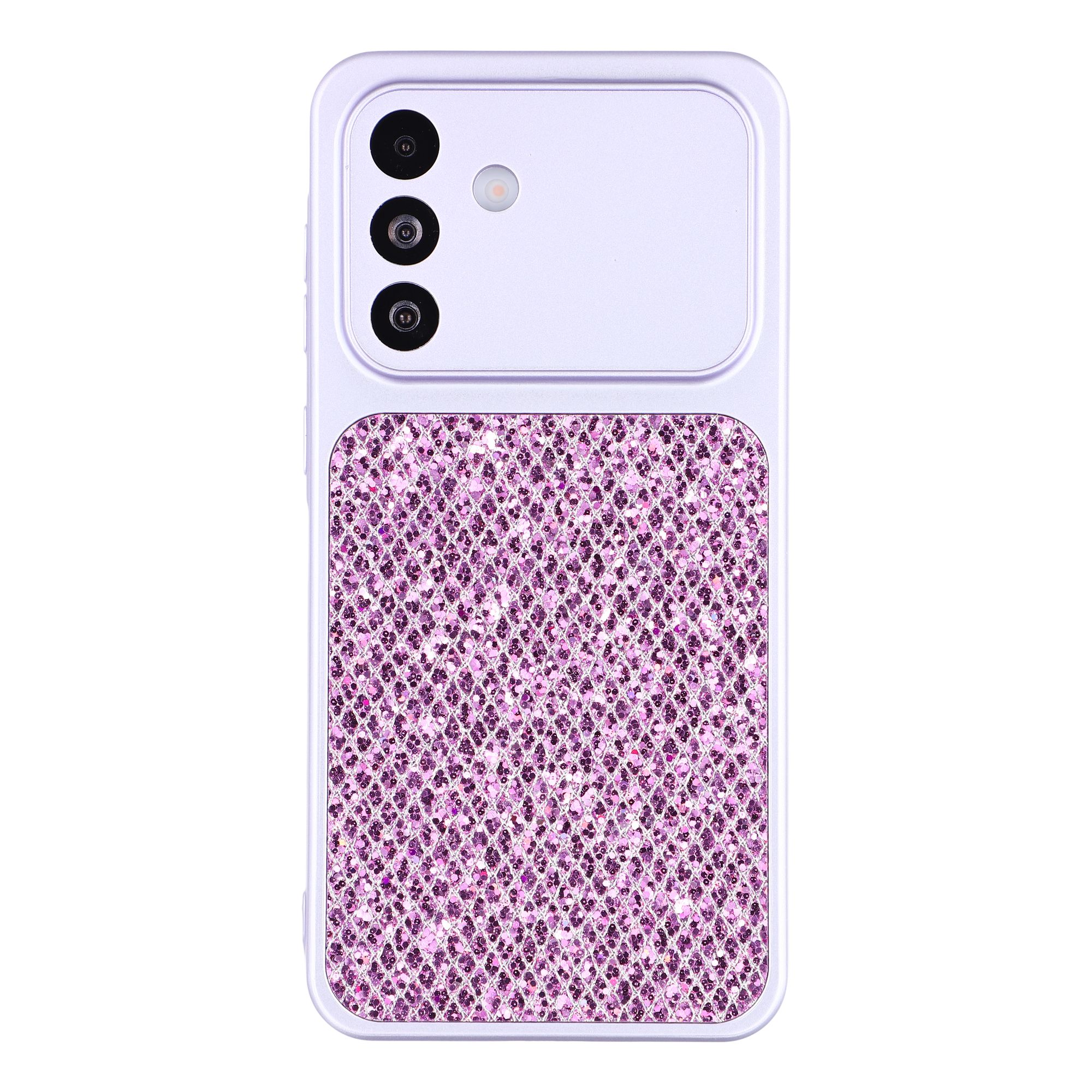 For Samsung Galaxy A56 5G Case Diamond Glitter TPU Shockproof Cover - Purple