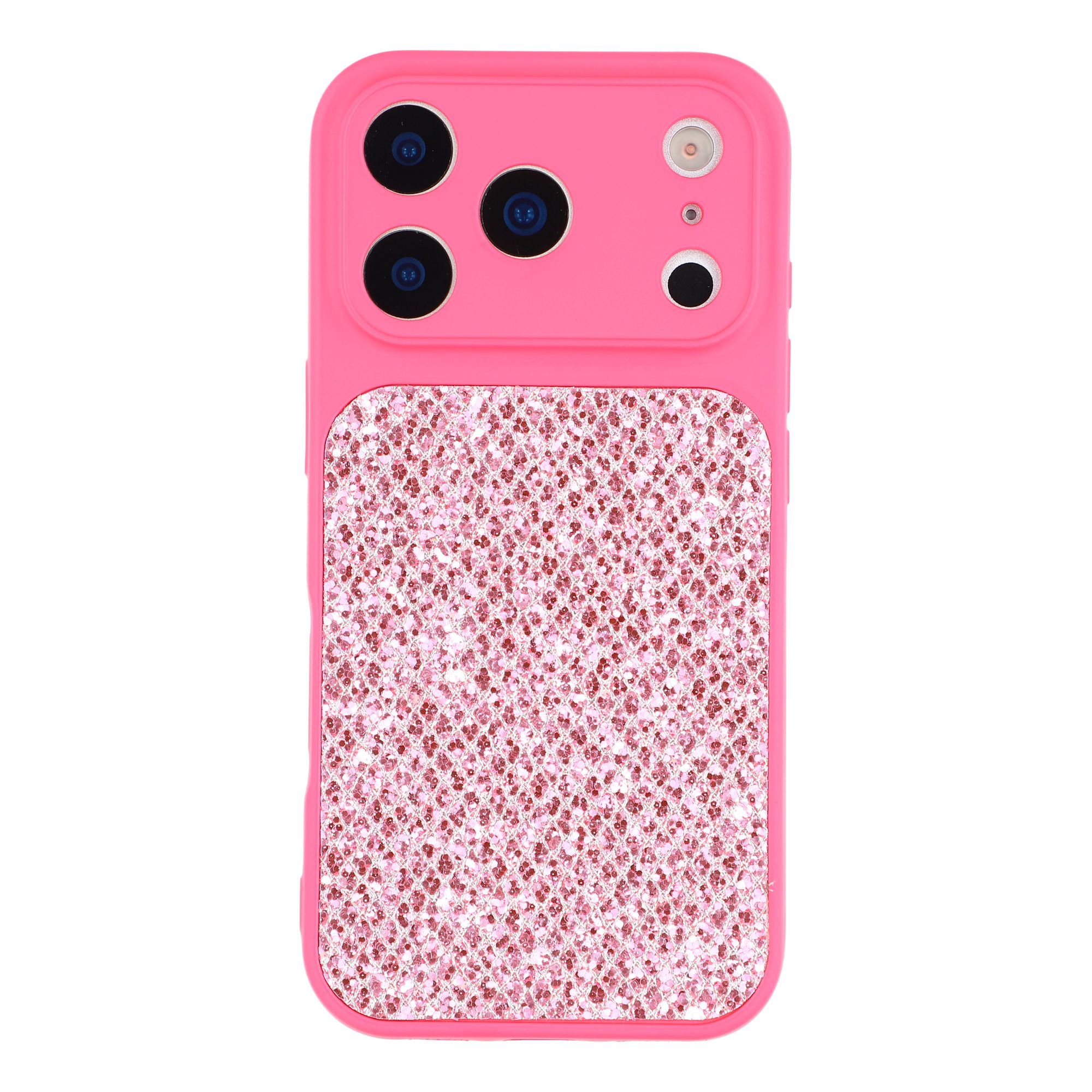 For iPhone 17 Pro Case Diamond Glitter TPU Shockproof Cover - Rose