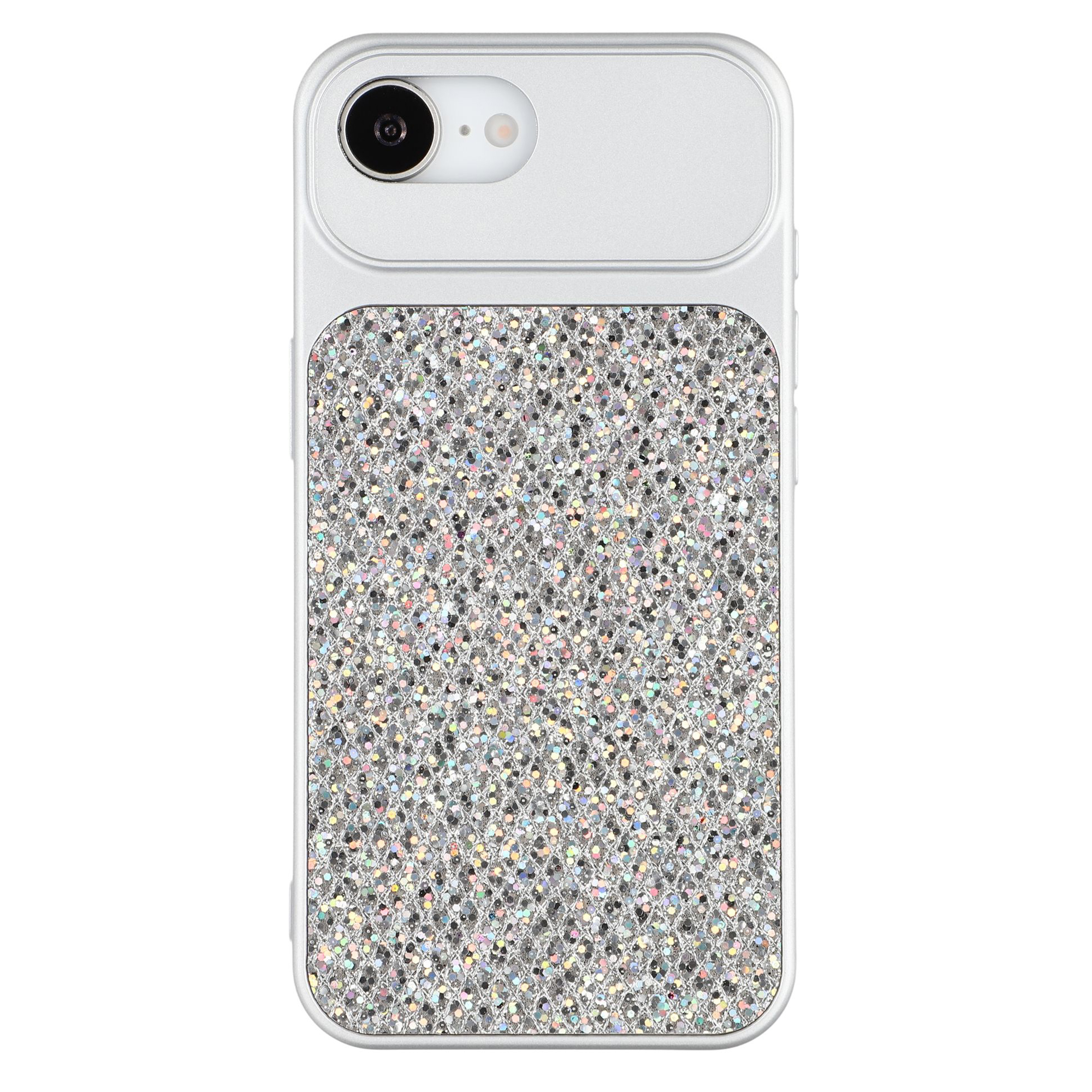 Case For iPhone 17e  /  16e Diamond Glitter TPU Shockproof Cover - Silver