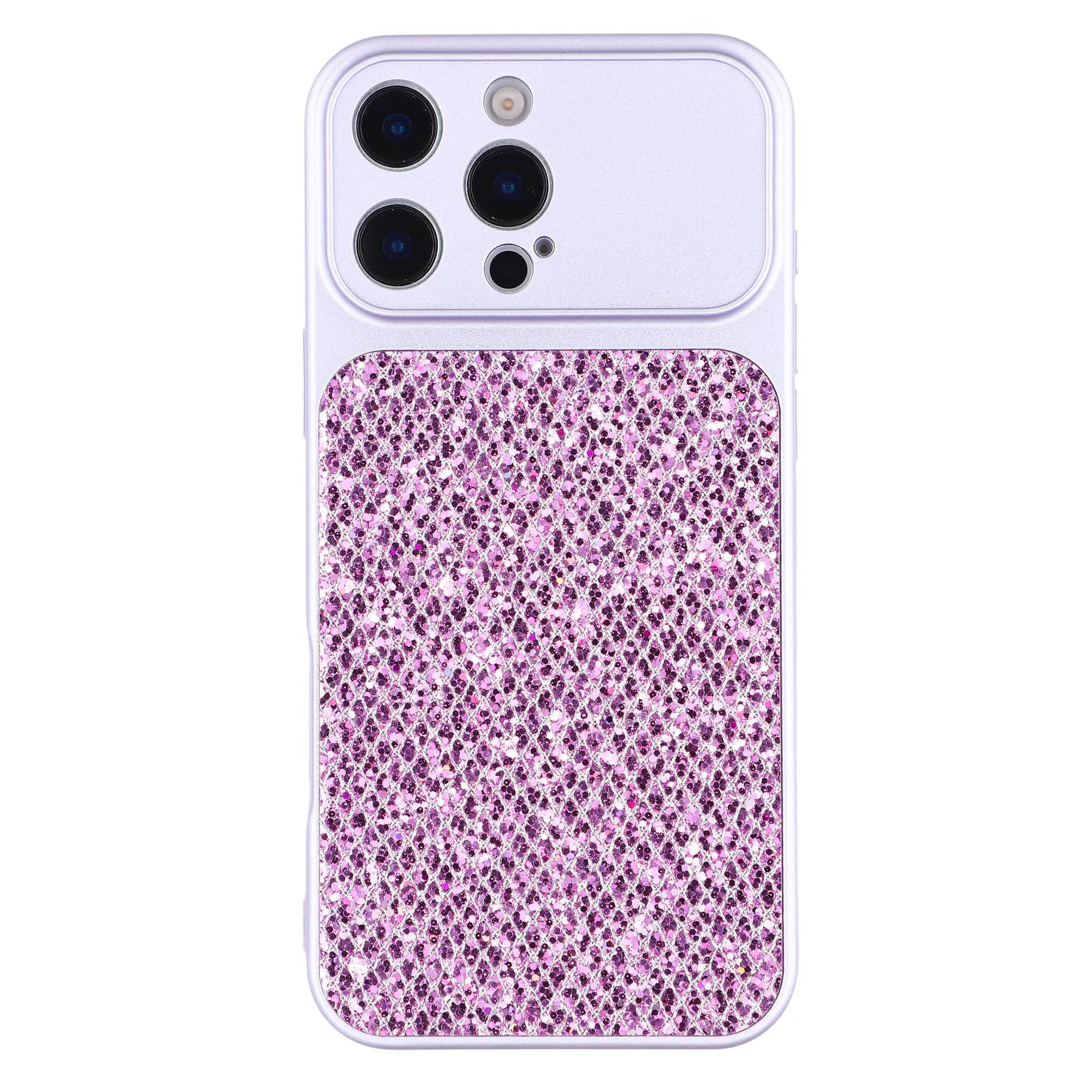 For iPhone 16 Pro Max Case Diamond Glitter TPU Shockproof Cover - Purple