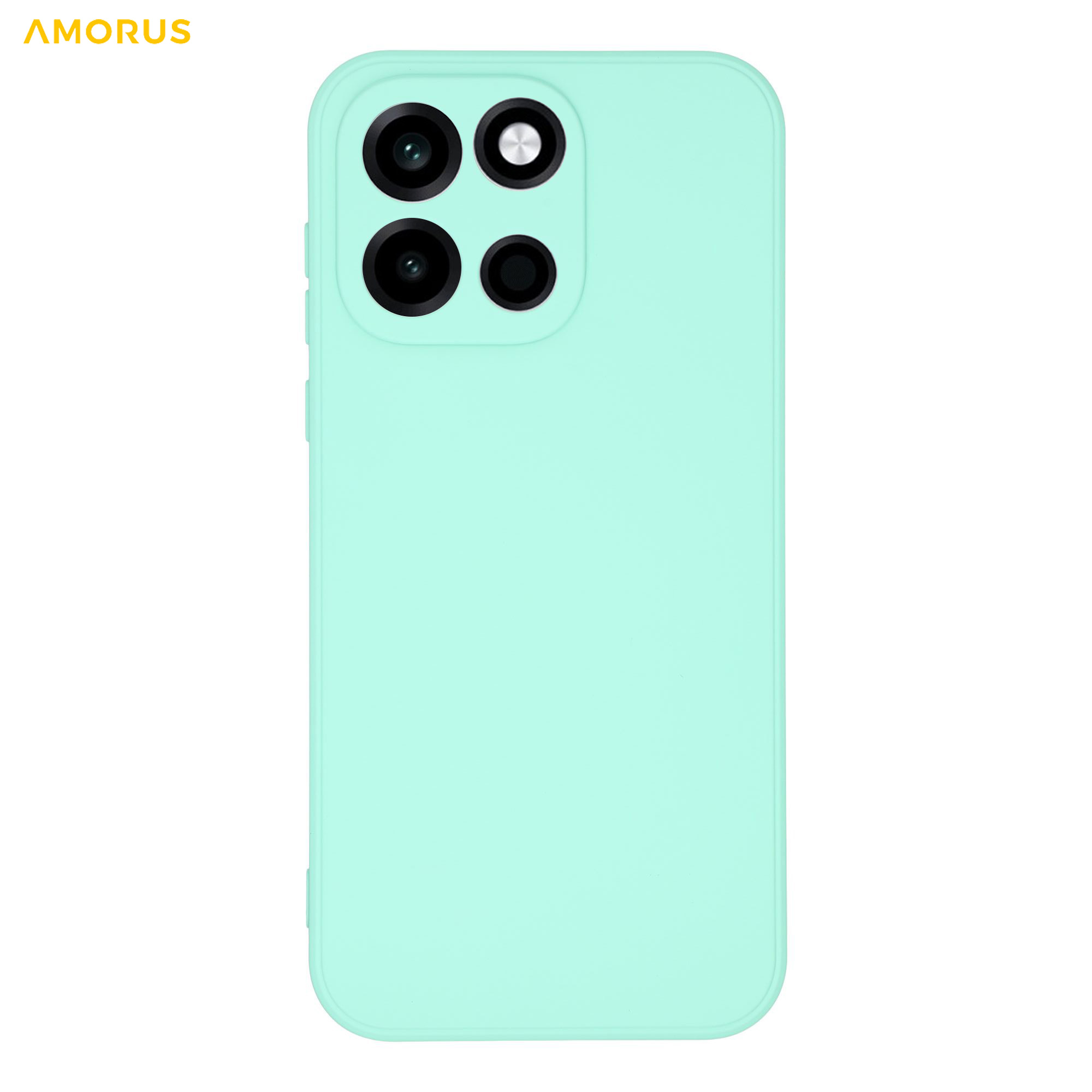 AMORUS For OnePlus Turbo 6 5G Case Precise Cutouts TPU Fiber Lining Shockproof Phone Cover - Baby Blue