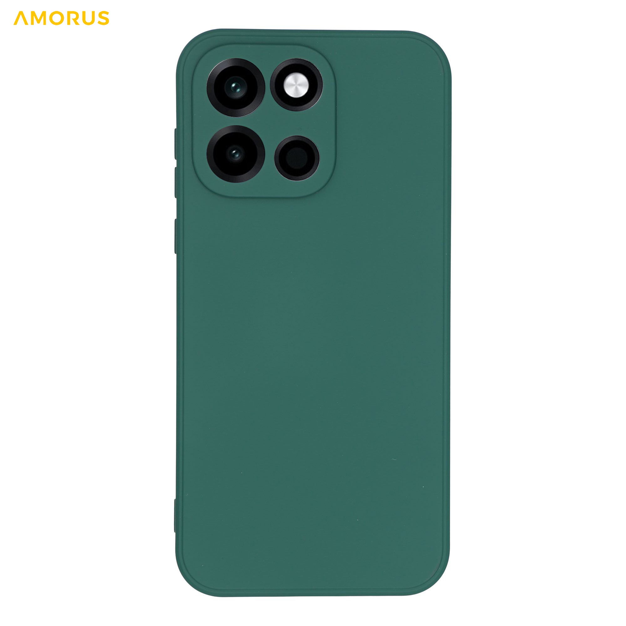 AMORUS For OnePlus Turbo 6 5G Case Precise Cutouts TPU Fiber Lining Shockproof Phone Cover - Army Green