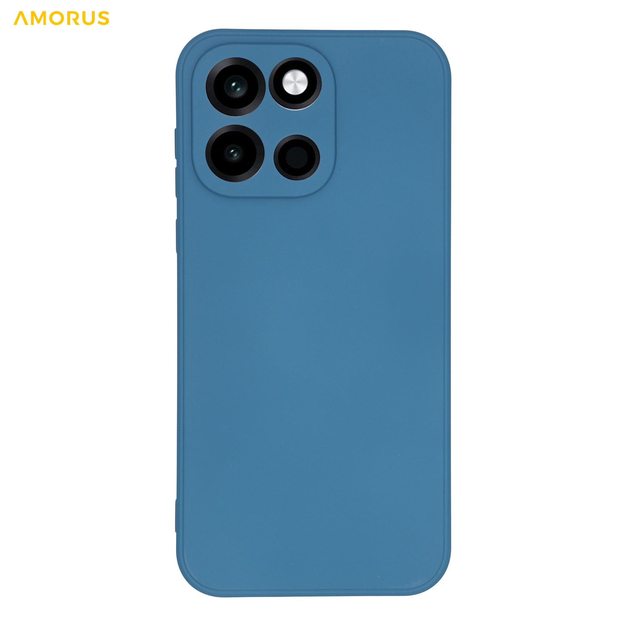 AMORUS For OnePlus Turbo 6 5G Case Precise Cutouts TPU Fiber Lining Shockproof Phone Cover - Sapphire
