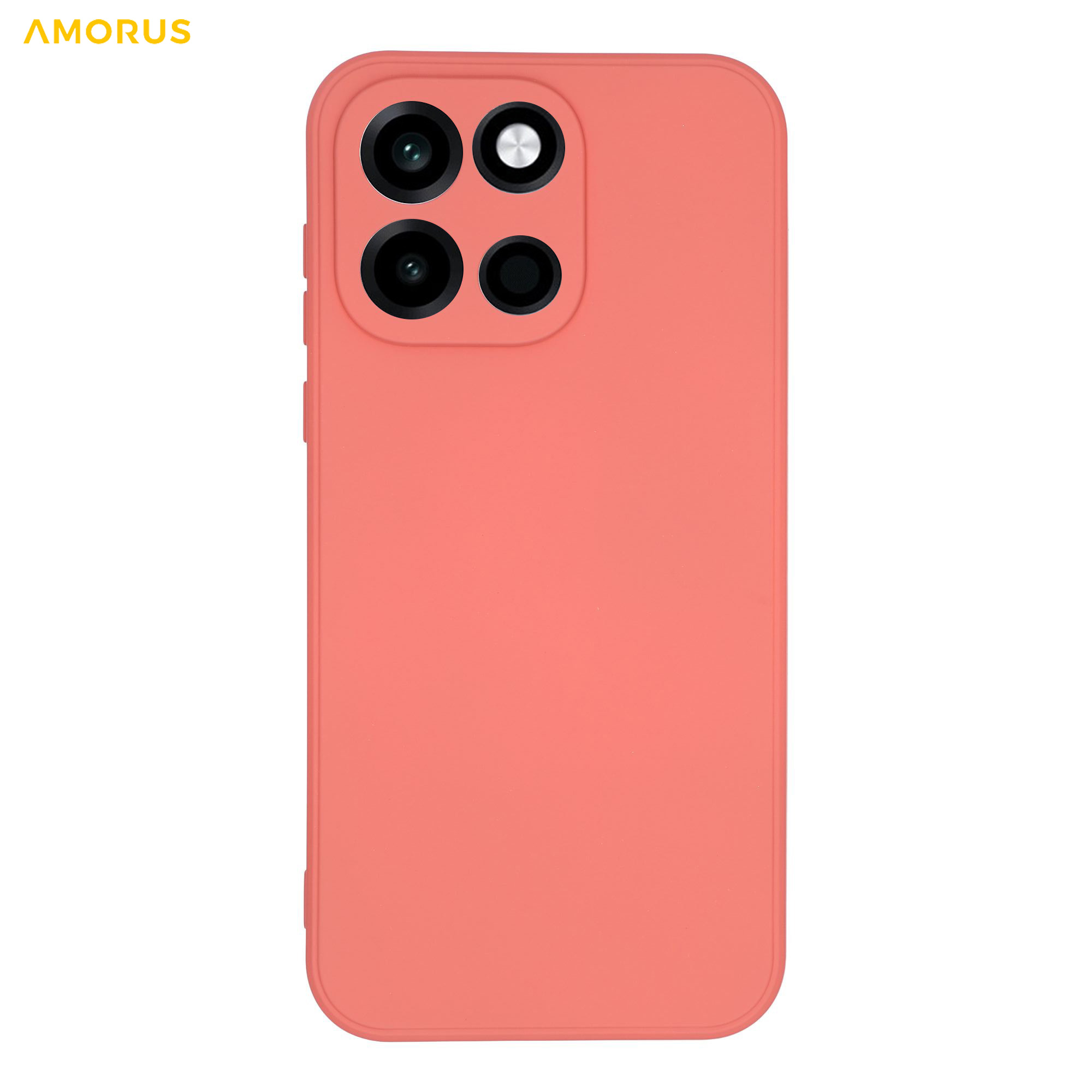 AMORUS For OnePlus Turbo 6 5G Case Precise Cutouts TPU Fiber Lining Shockproof Phone Cover - Rose