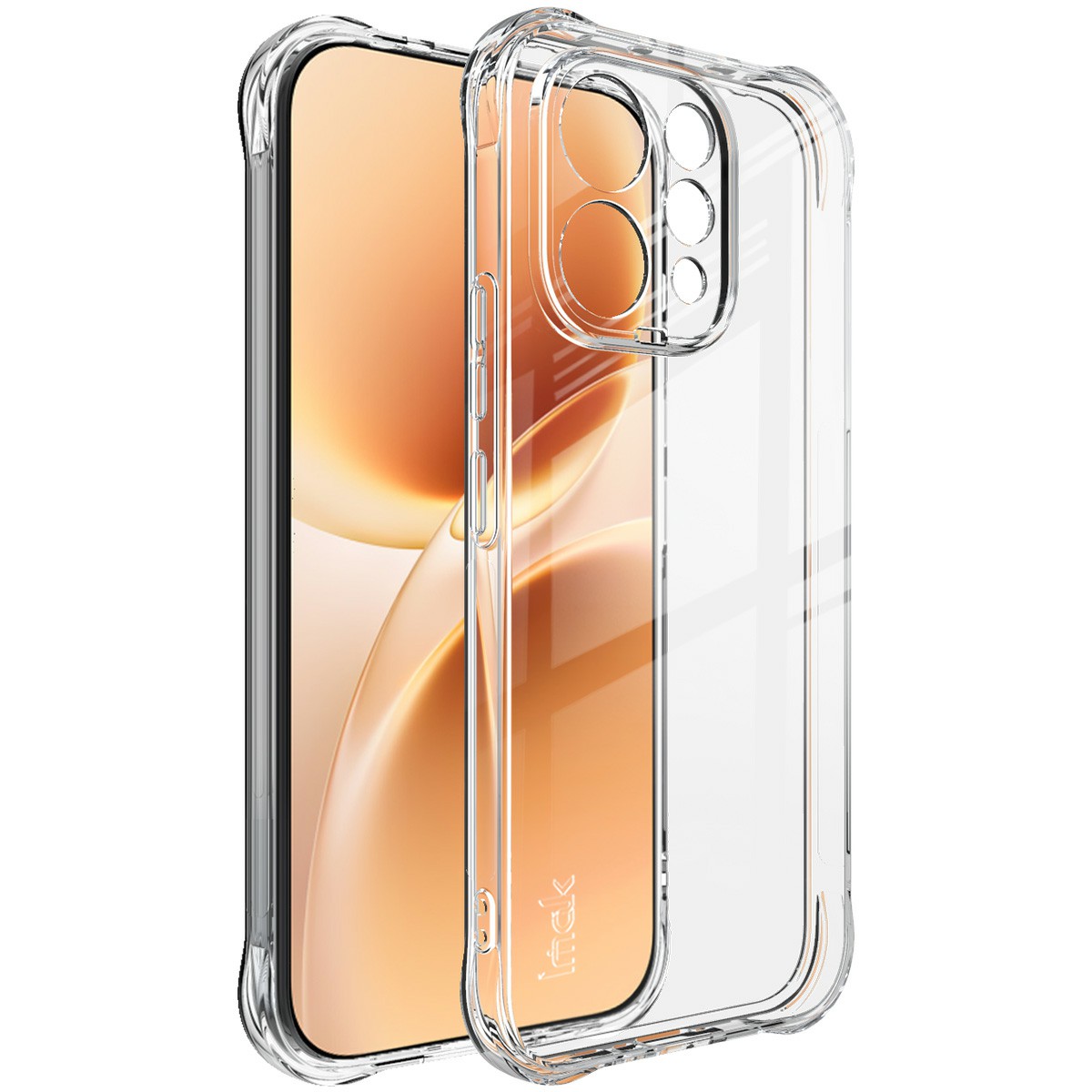 IMAK For  vivo V70 5G / V70 Elite 5G Case TPU Phone Cover Airbag Shockproof Protection - Transparent
