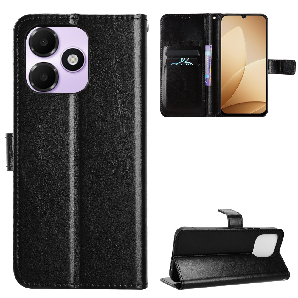 For Oppo A6t 4G / Oppo A6t 5G / Oppo A6t Pro 4G / Oppo A6x 5G (India) / Oppo A6 4G / Oppo A6 5G (Global) / Oppo A6c 4G PU Leather Case with Strap Craz