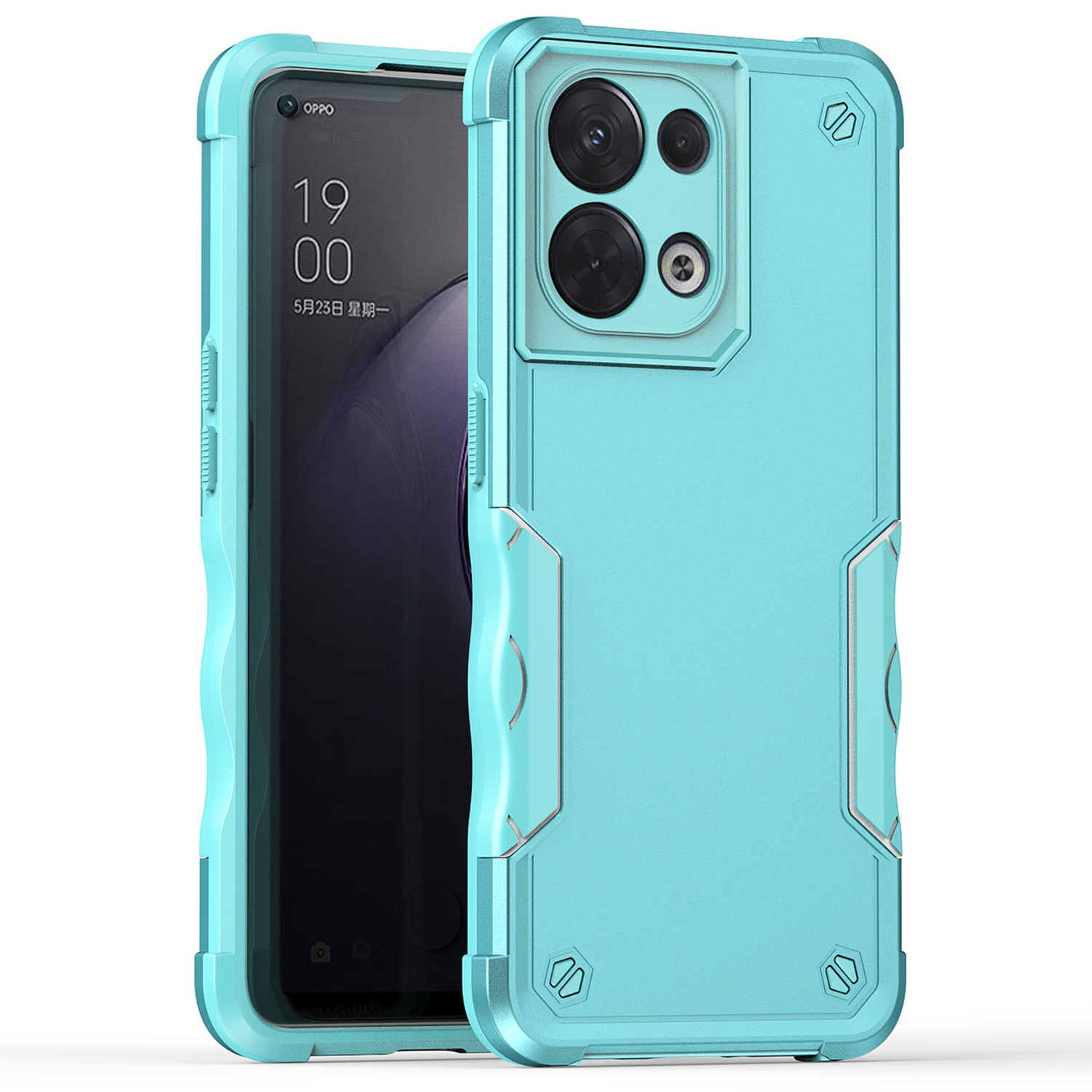 

Schocksicheres Gehäuse Für Oppo Reno8 5G (Global Version) Telefonkoffer Anti-Drop - Minzgrün, Oppo Reno8 5G (Global Version)