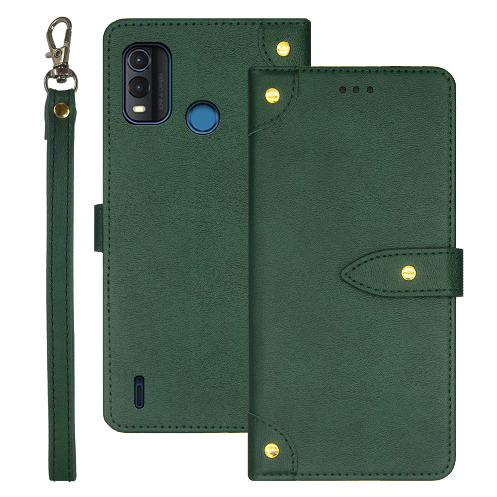 

IDEWEI Für Nokia G11 Plus 4G Multifunktionskarten -karten -slots Design PU Leder Telefon Hülle Ständer Magnetschutz Flip Abdeckung - Grün, Nokia G11 Plus 4G