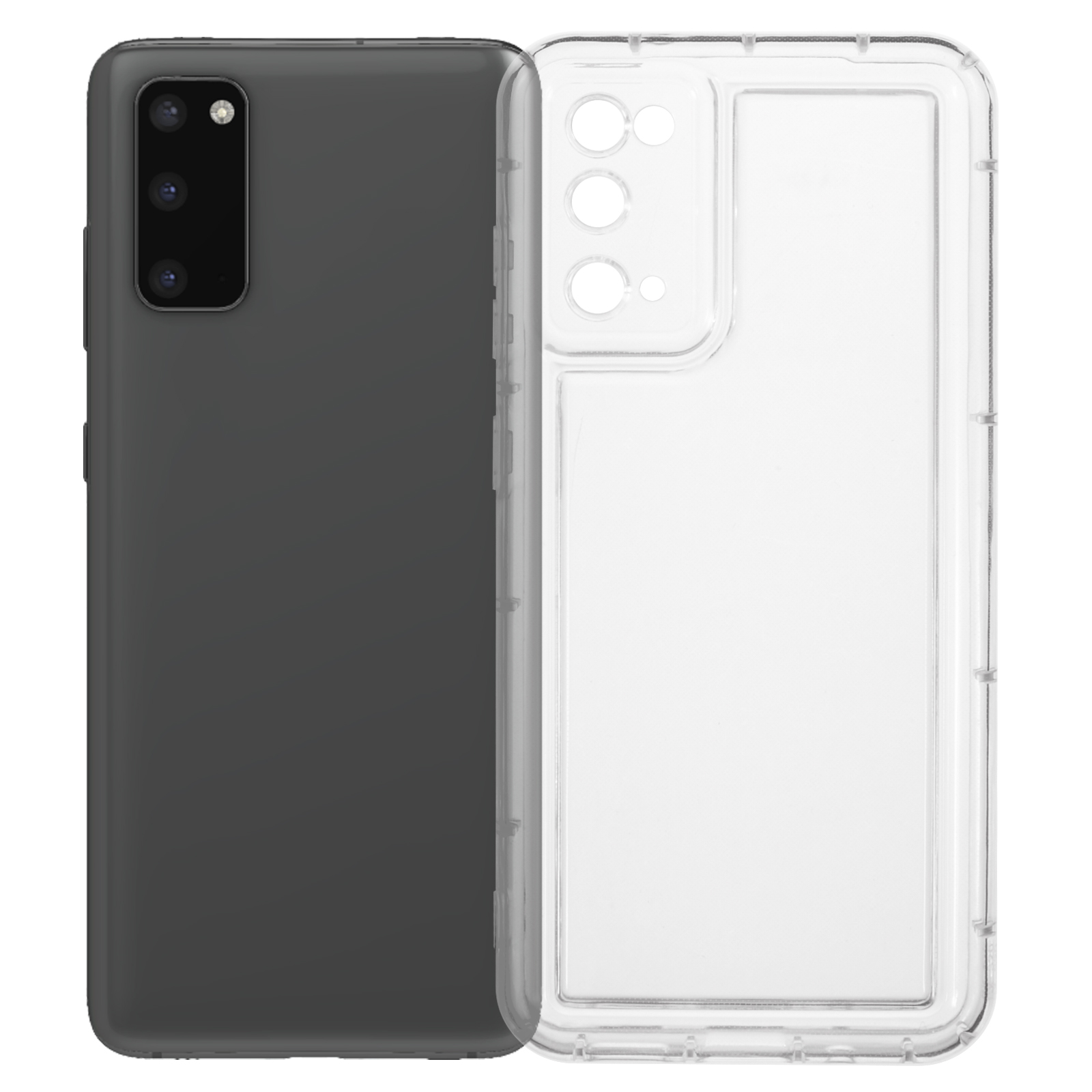

For Samsung Galaxy S20 4G / 5G Transparent Phone Case Soft TPU Non-Yellowing Protective Phone Back Cover, Galaxy S20 4G