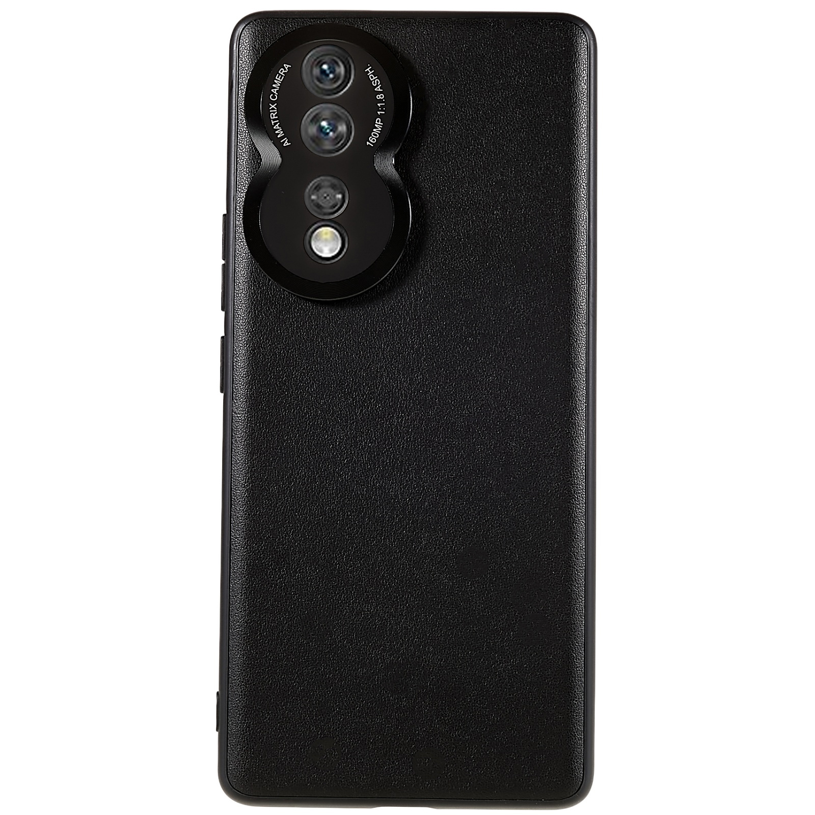 

Für Die Ehre 80 5G Metall Objektiv Design Kameraschutz Phone Hülle PU -lederbeschichtete TPU + PC Drop Protection Cover (2. Gen) - Schwarz, Honor 80 5G