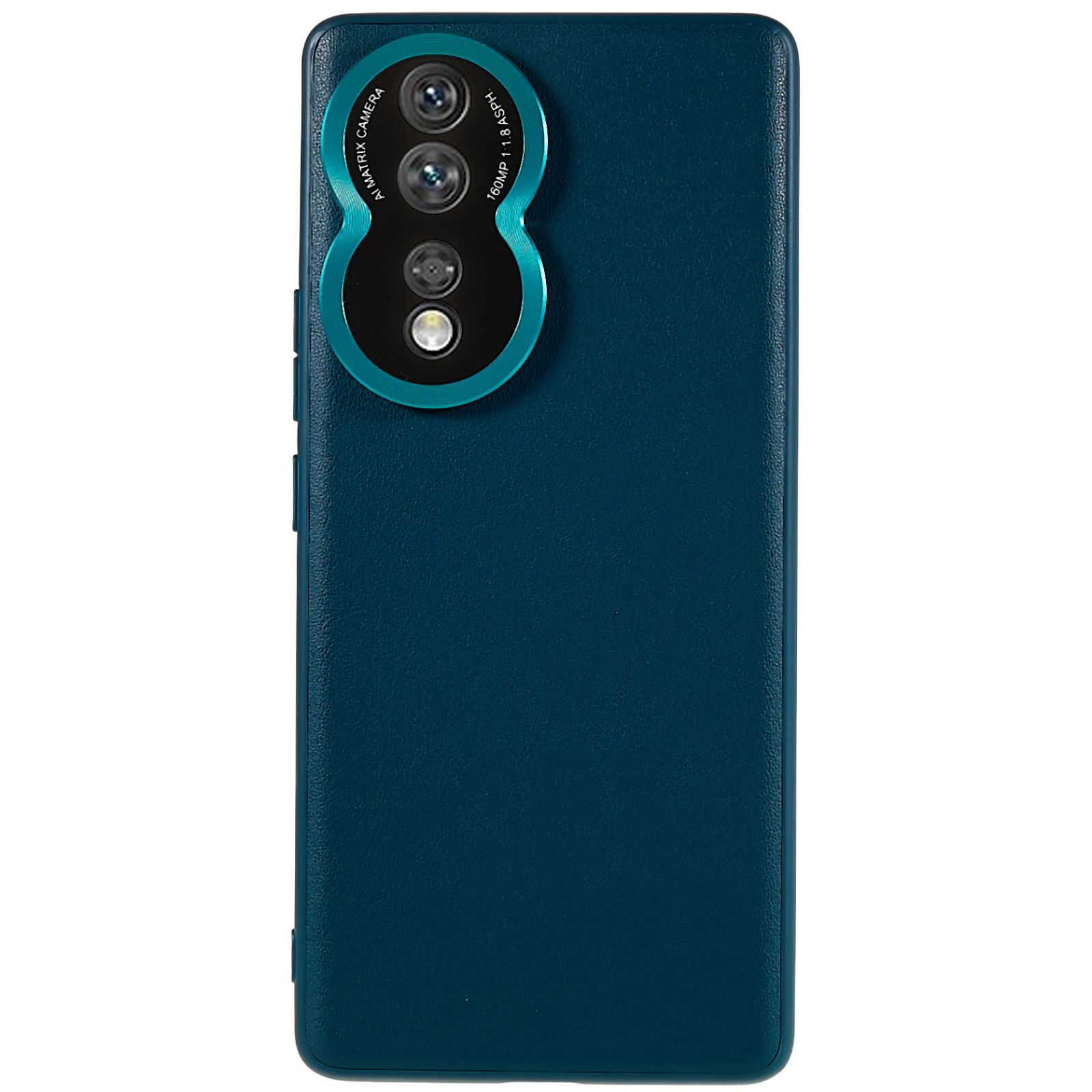 

Für Die Ehre 80 5G Metall Objektiv Design Kameraschutz Phone Hülle PU -lederbeschichtete TPU + PC Drop Protection Cover (2. Gen) - Grün, Honor 80 5G