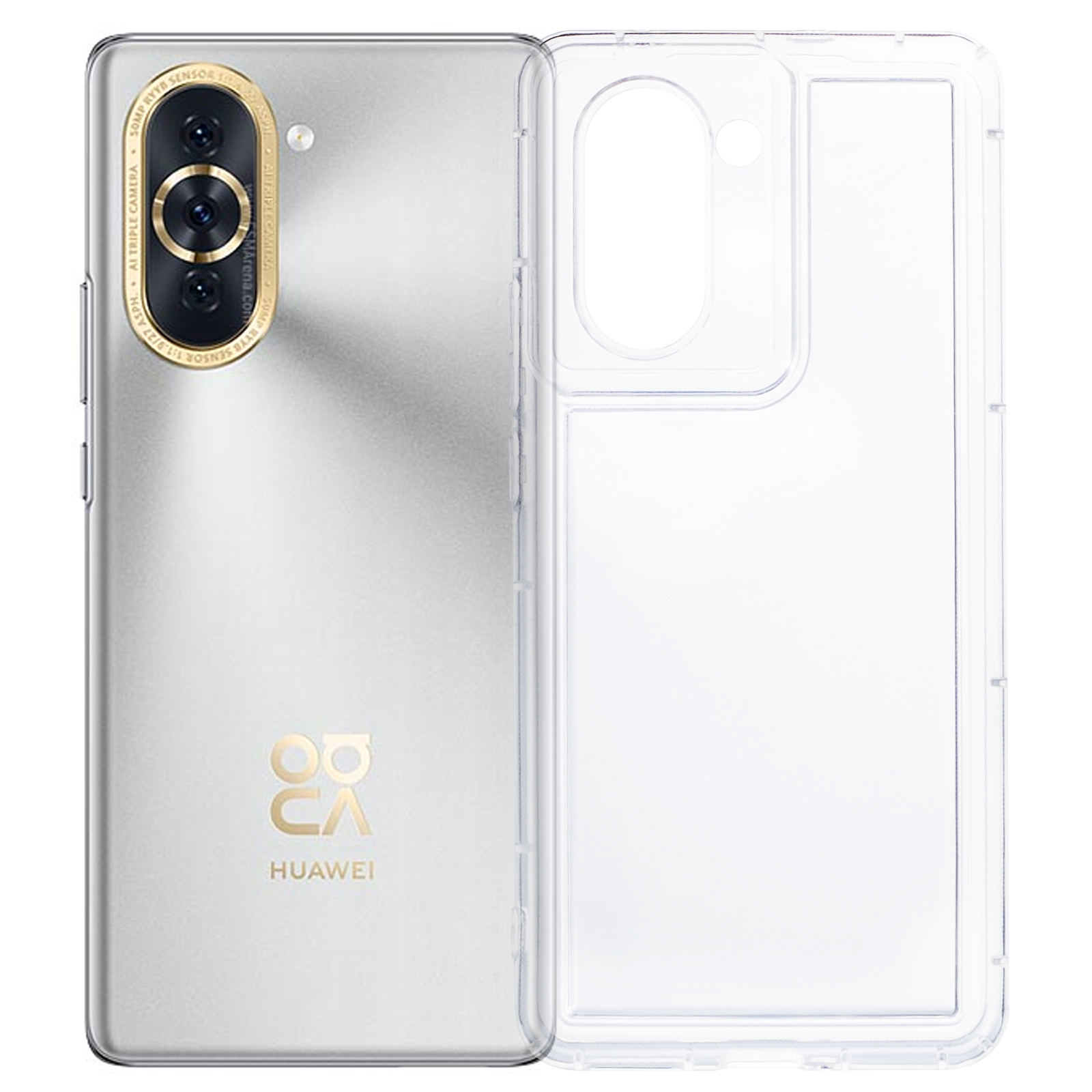 

Für Huawei Nova 10 4G Anti-scratch Crystal Clear Phone Case Airbag Drop-soach-schutz TPU Rückzugabdeckung, Huawei nova 10 4G