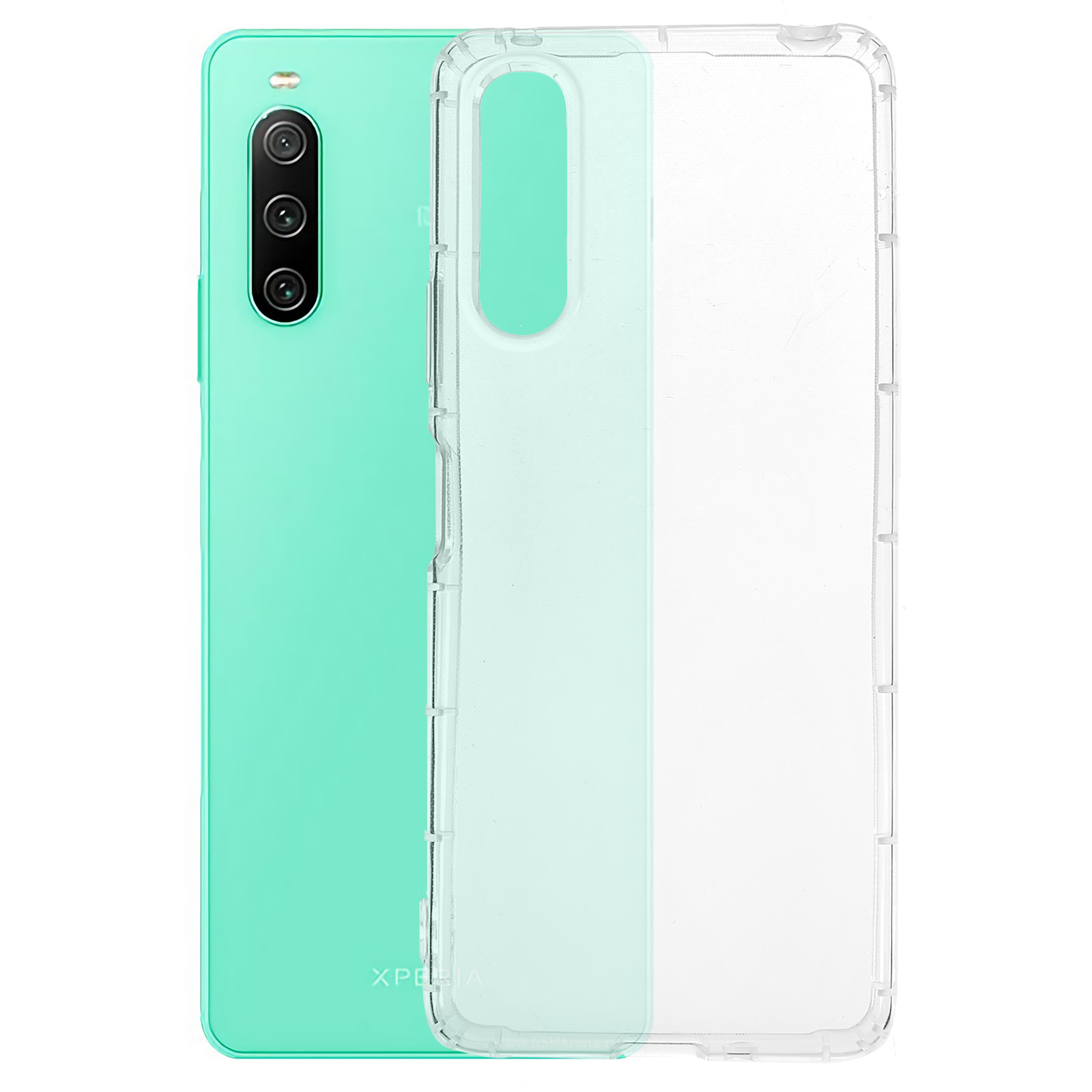 

Für Sony Xperia 10 IV 5G Transparentes Mobiltelefon Tpu-hülle Airbag-schutz Kratzresistenter Rückzug, Sony Xperia 10 IV 5G