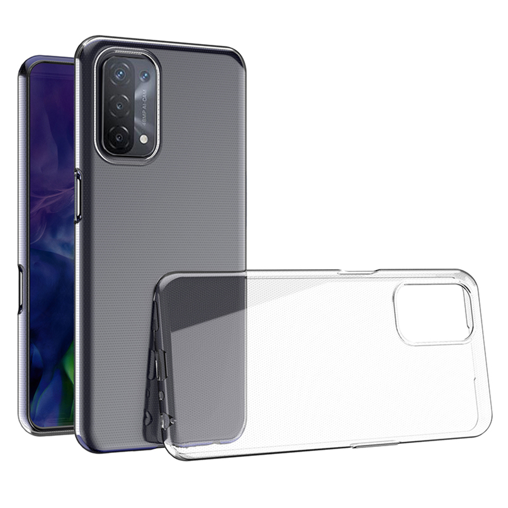 

Für Oppo A74 5G Ultra Slim Transparent Soft TPU Phone Zurück-deckung Anti-fall-mobilfunkhülle, Oppo A74 5G