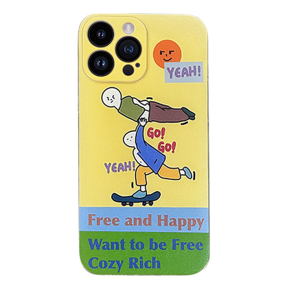 

Для Iphone 12 Pro Max 6,7 Дюйма Cool Boy Pattern Print - Скейтер, iPhone 12 Pro Max