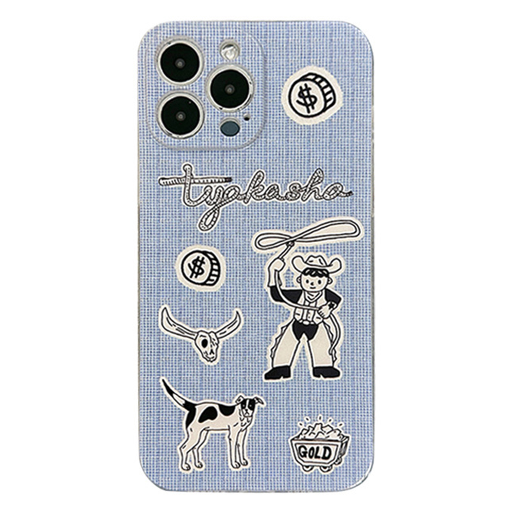 

For iPhone 14 Pro Max Cool Boy Pattern Printed Phone Case Shockproof Soft TPU 1.5mm Thick Drop Protection Cover Skin - Cowboy, iPhone 14 Pro Max