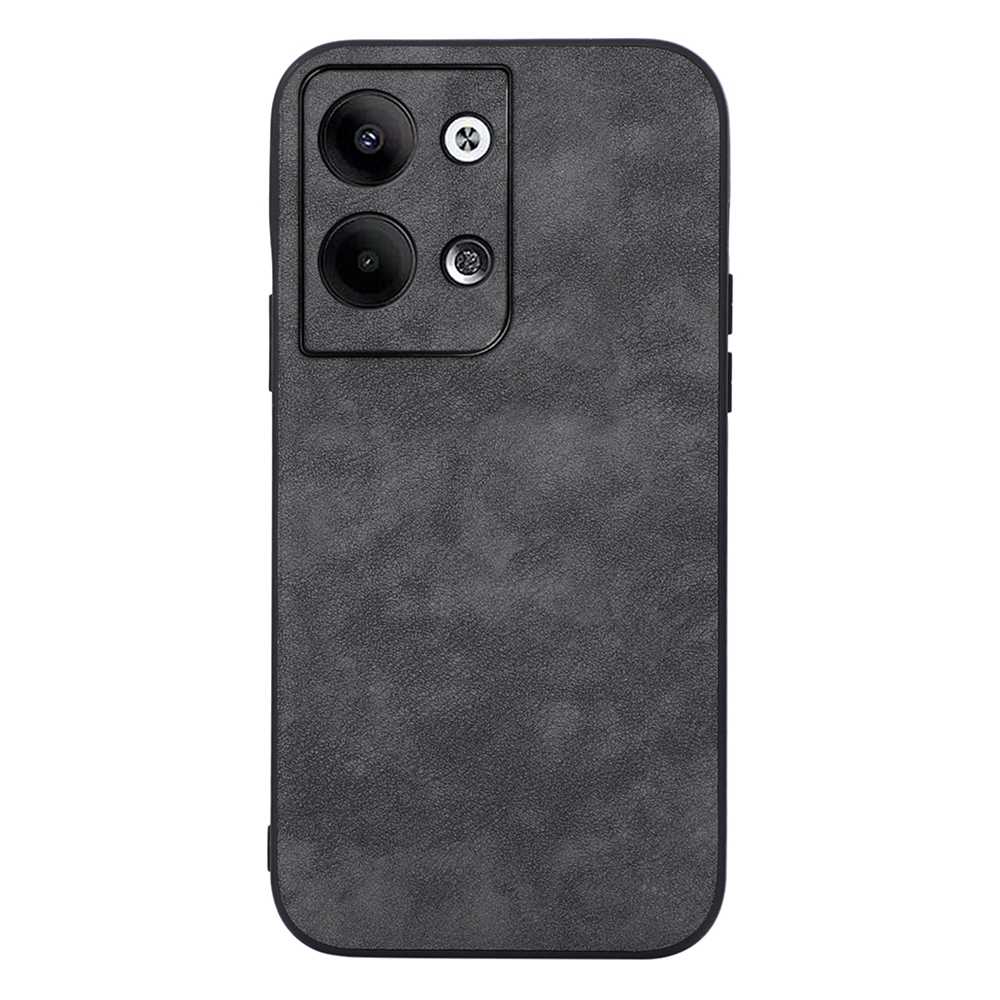 

Für Oppo Reno9 5G / Reno9 Pro 5G Protective Smartphone-hülle Strukturierte Pu-leder-pc+tpu-anti-kratzer-telefonabdeckung - Schwarz, Oppo Reno9 5G
