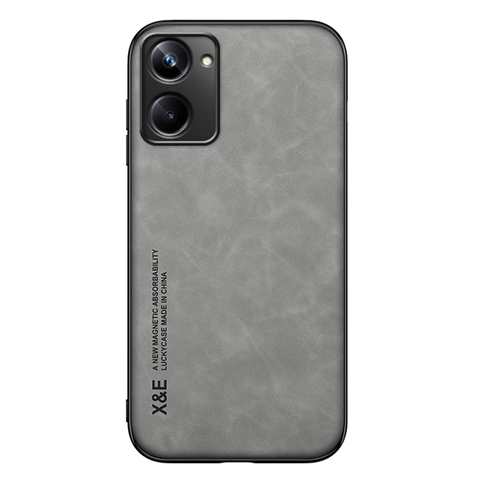 

x & e Telefonabdeckung Für Realme 10 4G, Arbeitet Mit Magnetischer Autohalter Haut-touch Pu-leder+tpu+pc-telefonhülle - Hellgrau, Realme 10 4G