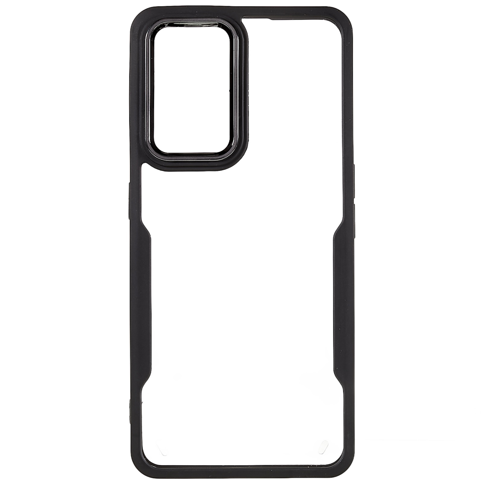 

Für Realme GT Neo2 5G / GT Neo 3T 5G PC -elektroplatten -objektivrahmen Rückenhülle Hybrid Soft TPU Hartes Acryl Transparentes Telefongehäuse - Schwarz, Realme GT Neo2 5G