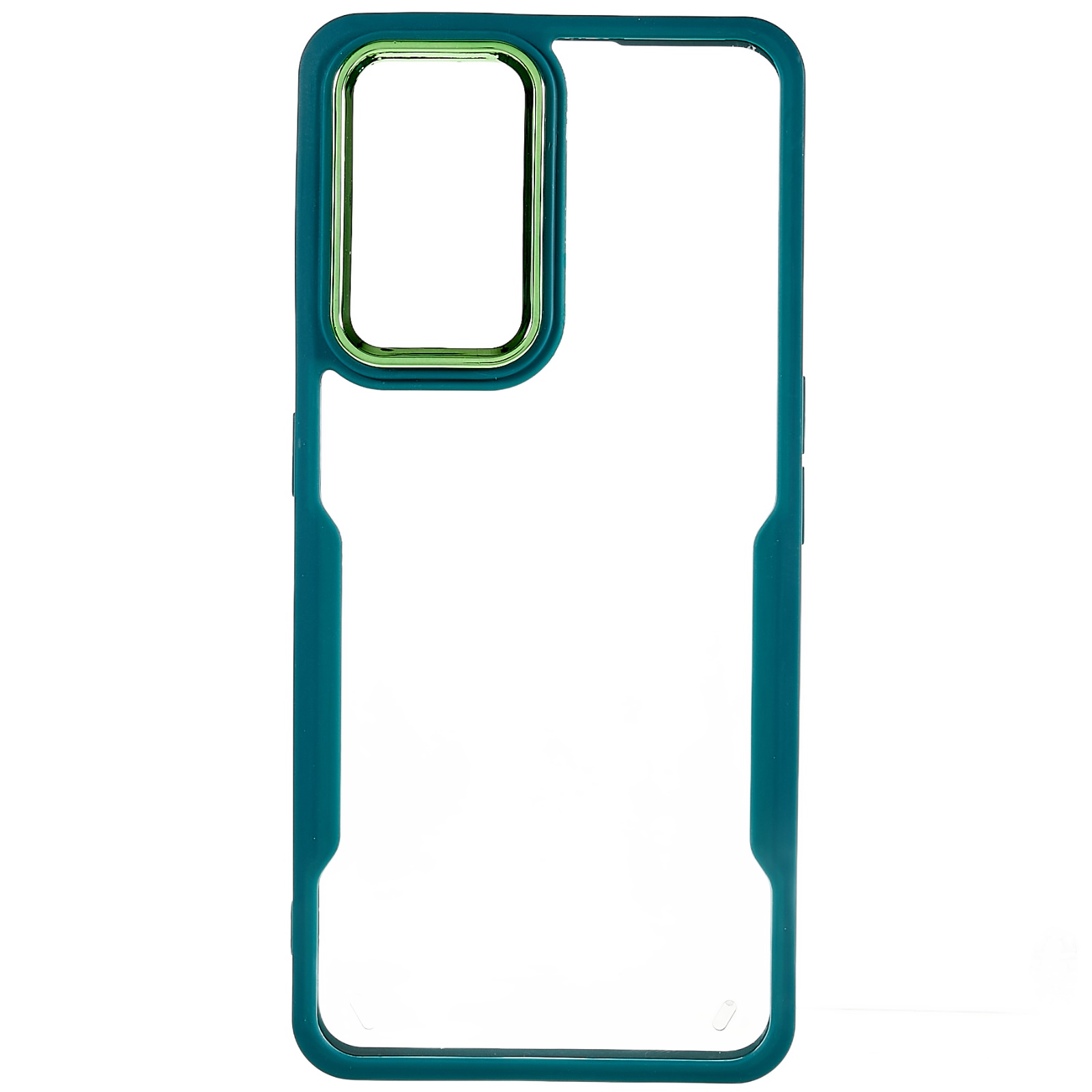 

Für Realme GT Neo2 5G / GT Neo 3T 5G PC -elektroplatten -objektivrahmen Rückenhülle Hybrid Soft TPU Hartes Acryl Transparentes Telefongehäuse - Grün, Realme GT Neo2 5G