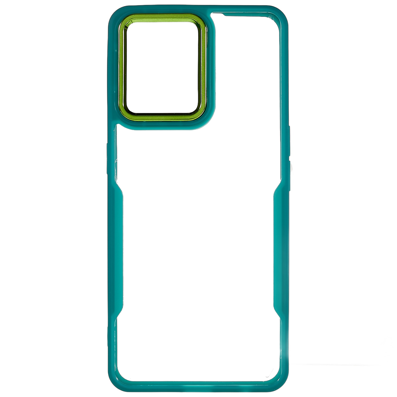 

Für Realme 9 Pro + 5G TPU + Acryl Anti-drop-telefonkoffer Elektroplieren Linsenrahmen Schutztransparentabdeckung - Grün, Realme 9 Pro+ 5G