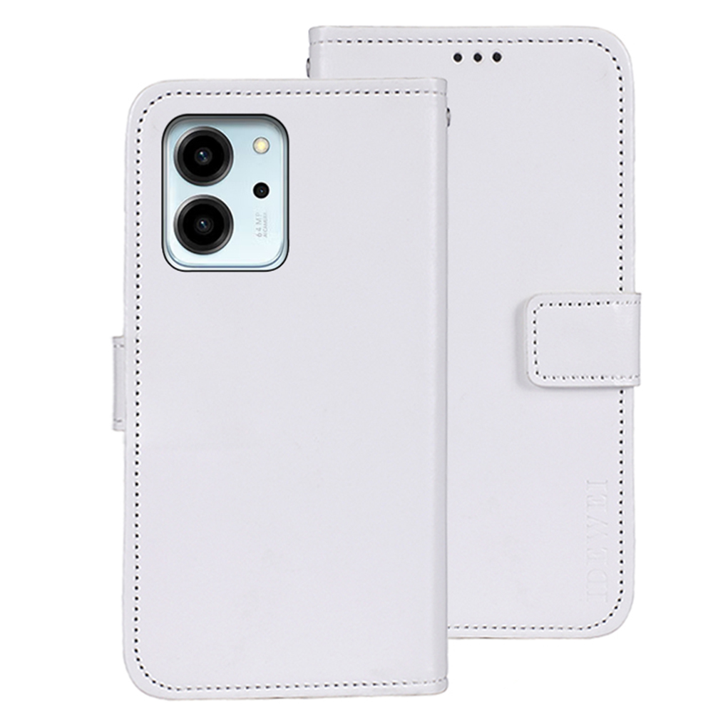 

IDEWEI Für Ehren 80 SE 5G PU Leder Flip Wallet Ständer. - Weiß, Honor 80 SE 5G