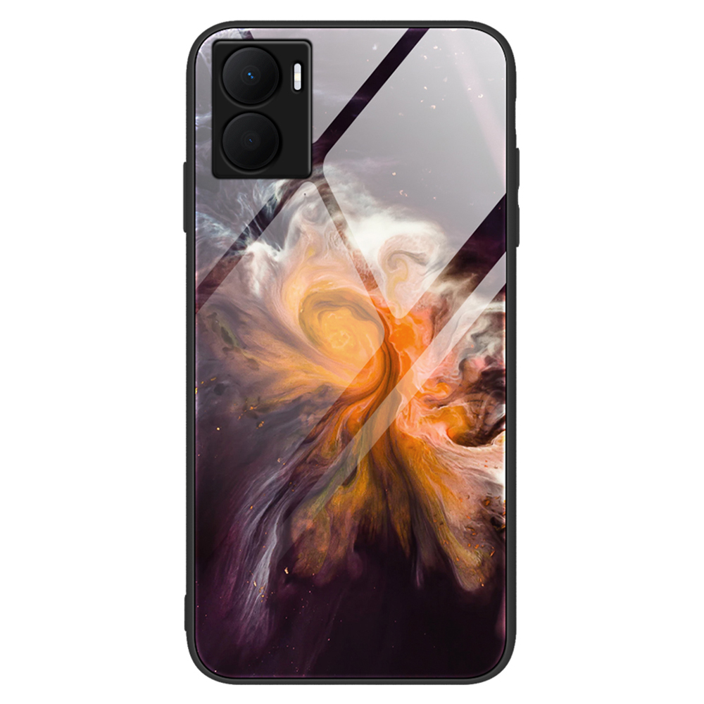 

Für Ehren Spielen Sie 40 Plus 5 g Getempertes Glas Back Hülle Marmormuster Druck Hartes PC Soft TPU Schutzhelf Zur Telefonabdeckung - DL01, Honor Play 40 Plus 5G