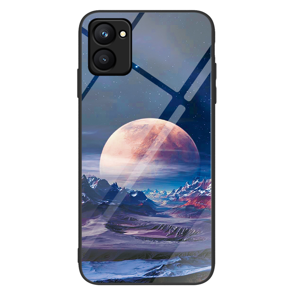 

Für Realme C33 4G Muster Druckgedruckt - Weißer Planet, Realme C33 2023 4G