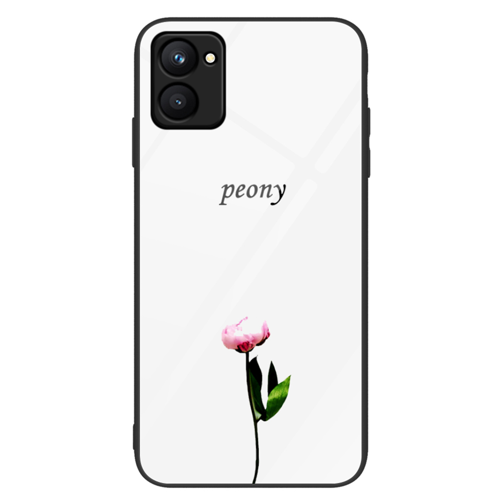 

Für Realme C33 4G Muster Druckgedruckt - Pfingstrose, Realme C33 2023 4G