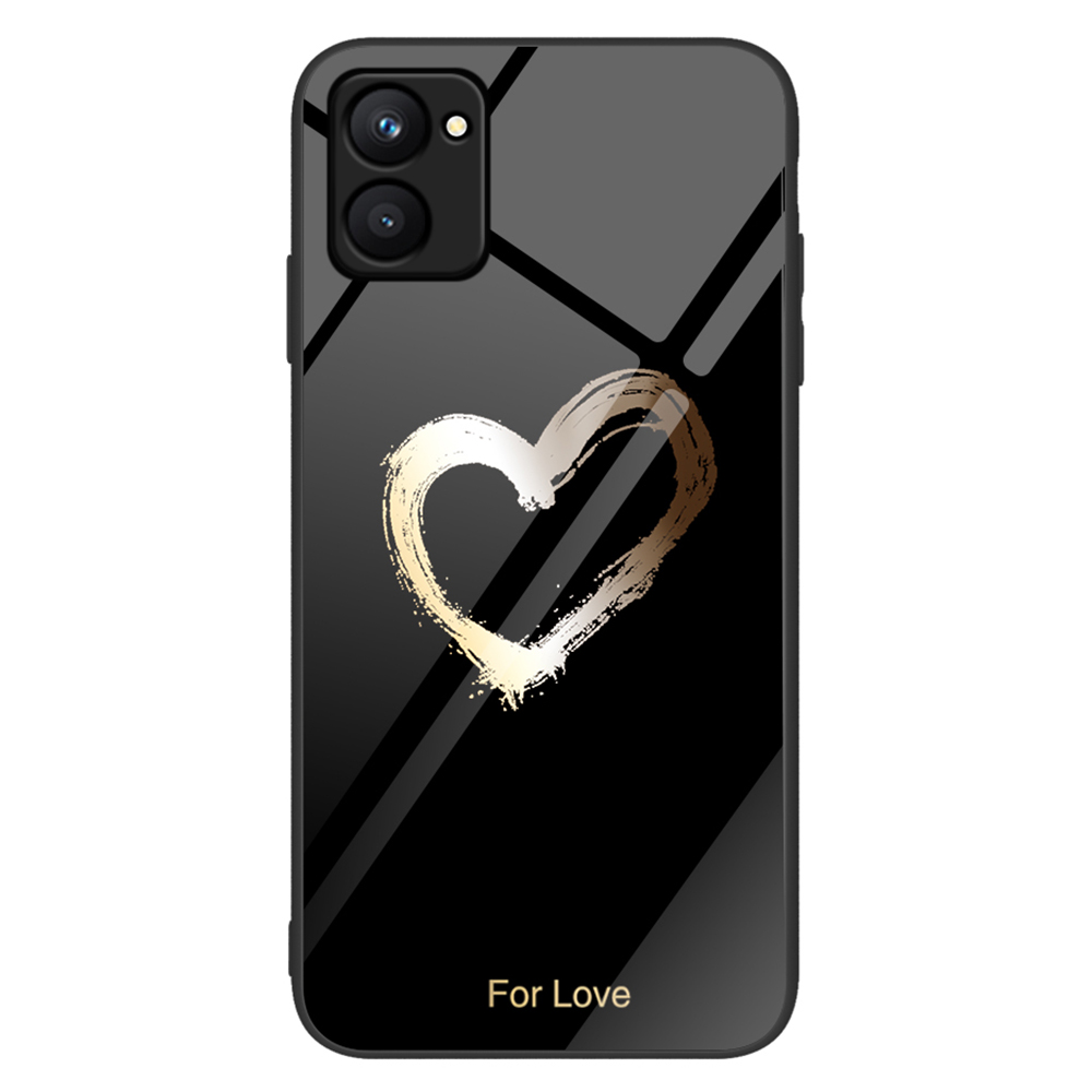 

Für Realme C33 4G Muster Druckgedruckt - Für Die Liebe / Schwarz, Realme C33 2023 4G