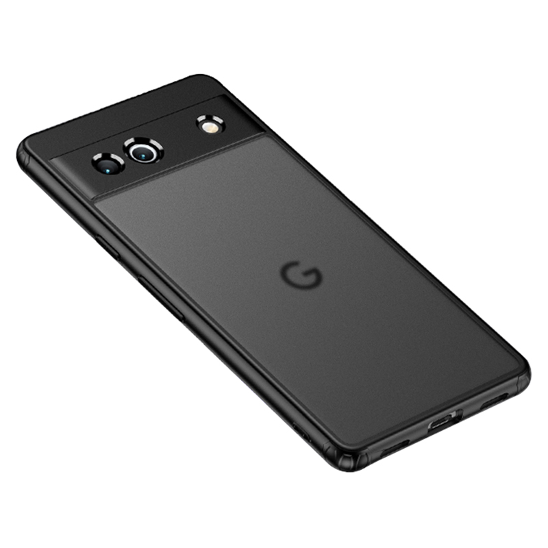

Schutzhülle Für Google Pixel 7a Hartes PC Soft TPU Phone Case Anti-drop-schockdcoverabdeckung - Matt-schwarz, Google Pixel 7a