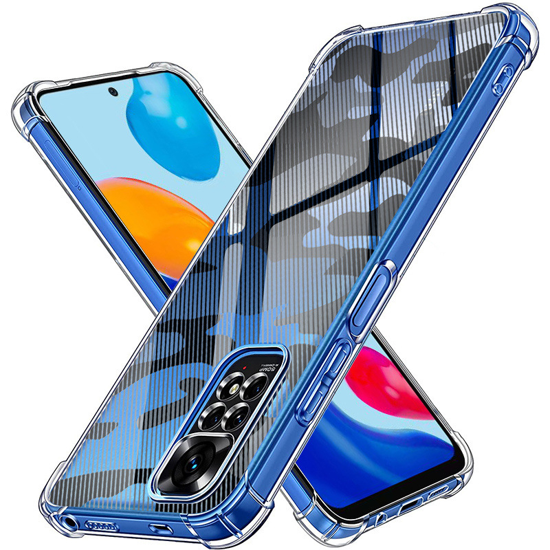 

Rzants Für Xiaomi Redmi Note 11s 4G Vier Ecken Schockabsorbierende Telefonhülle Tarnmuster Soft TPU Schutzabdeckung, Xiaomi Redmi Note 11S 4G