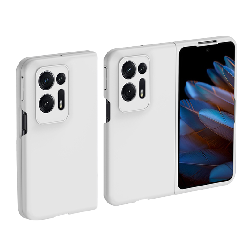 

Für Oppo Finden Sie N2 5G Skin-touch Feel Hard PC Hülle Drop-proof-schutzhandyabdeckung - Weiß, Oppo Find N2 5G