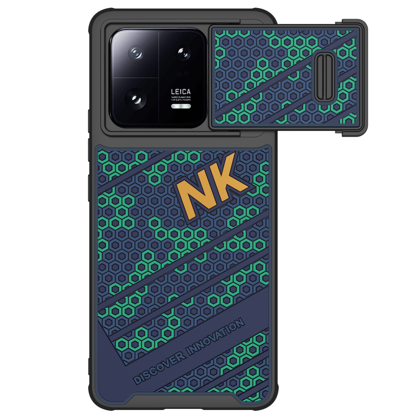 

Nillkin Für Xiaomi 13 Pro 5G Wabe Textur PC + TPU -hülle Schockdelie Telefonabdeckung Mit Schiebekamerasschutz, Xiaomi 13 Pro 5G