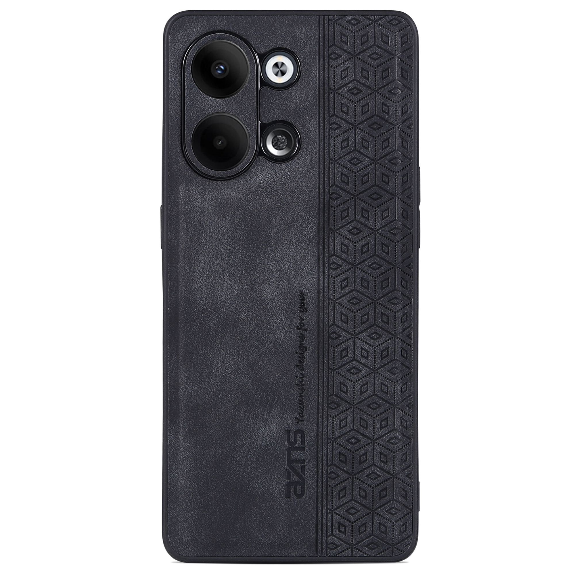 

Azns Für Oppo Reno9 Pro 5G Gedrucktes Muster Ultra Slim Phone Case Anti-drogen-pu-leder-beschichtete Tpu-schutzschutzabdeckung - Schwarz, Oppo Reno9 Pro 5G