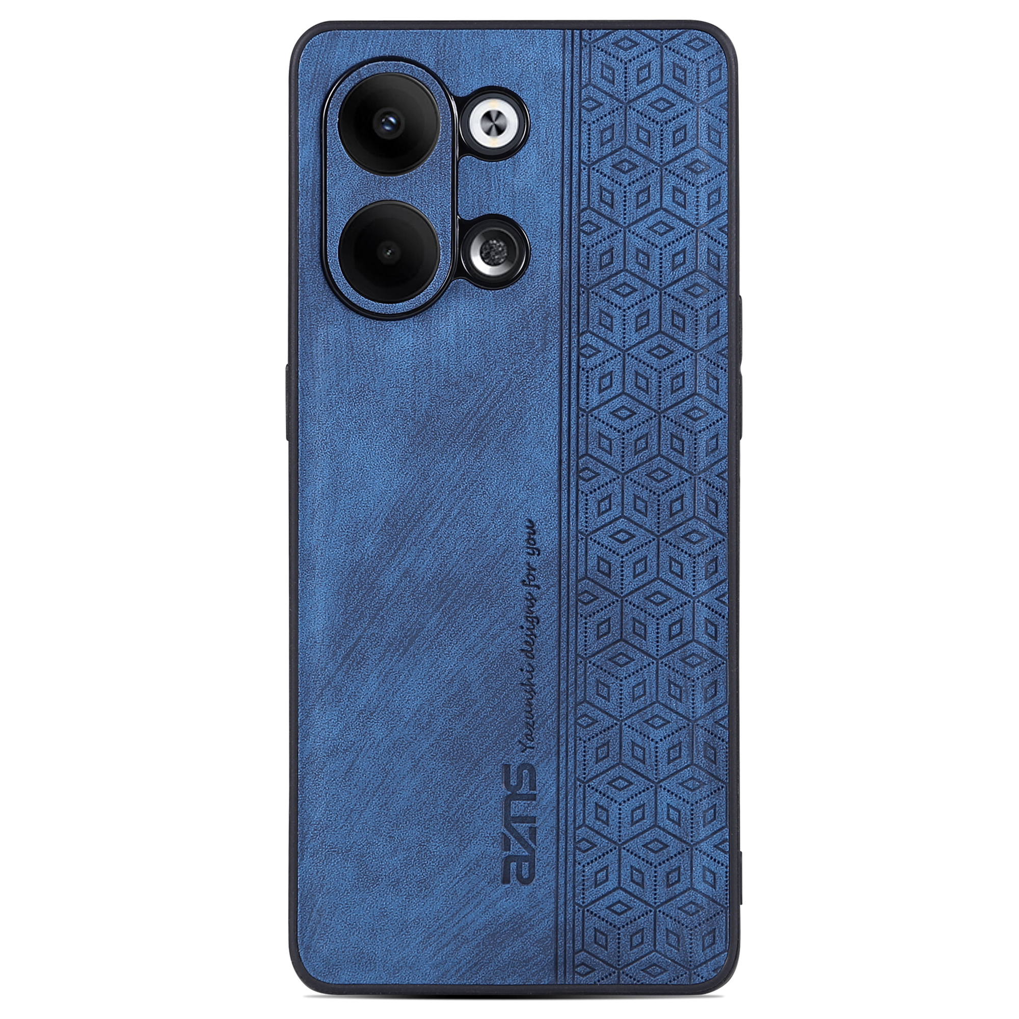 

Azns Für Oppo Reno9 Pro 5G Gedrucktes Muster Ultra Slim Phone Case Anti-drogen-pu-leder-beschichtete Tpu-schutzschutzabdeckung - Blau, Oppo Reno9 Pro 5G