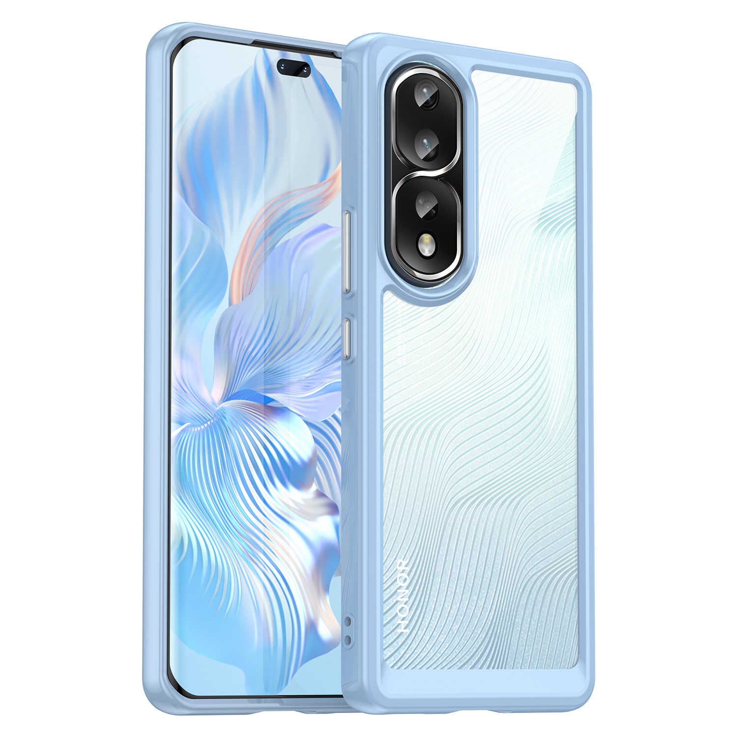 

Für Die Ehren 80 Pro 5G Telefonkoffer, Tpu-stoßfänger+acryl-back Shell Anti-fall-fall-fall-schutzabdeckung - Blau, Honor 80 Pro 5G