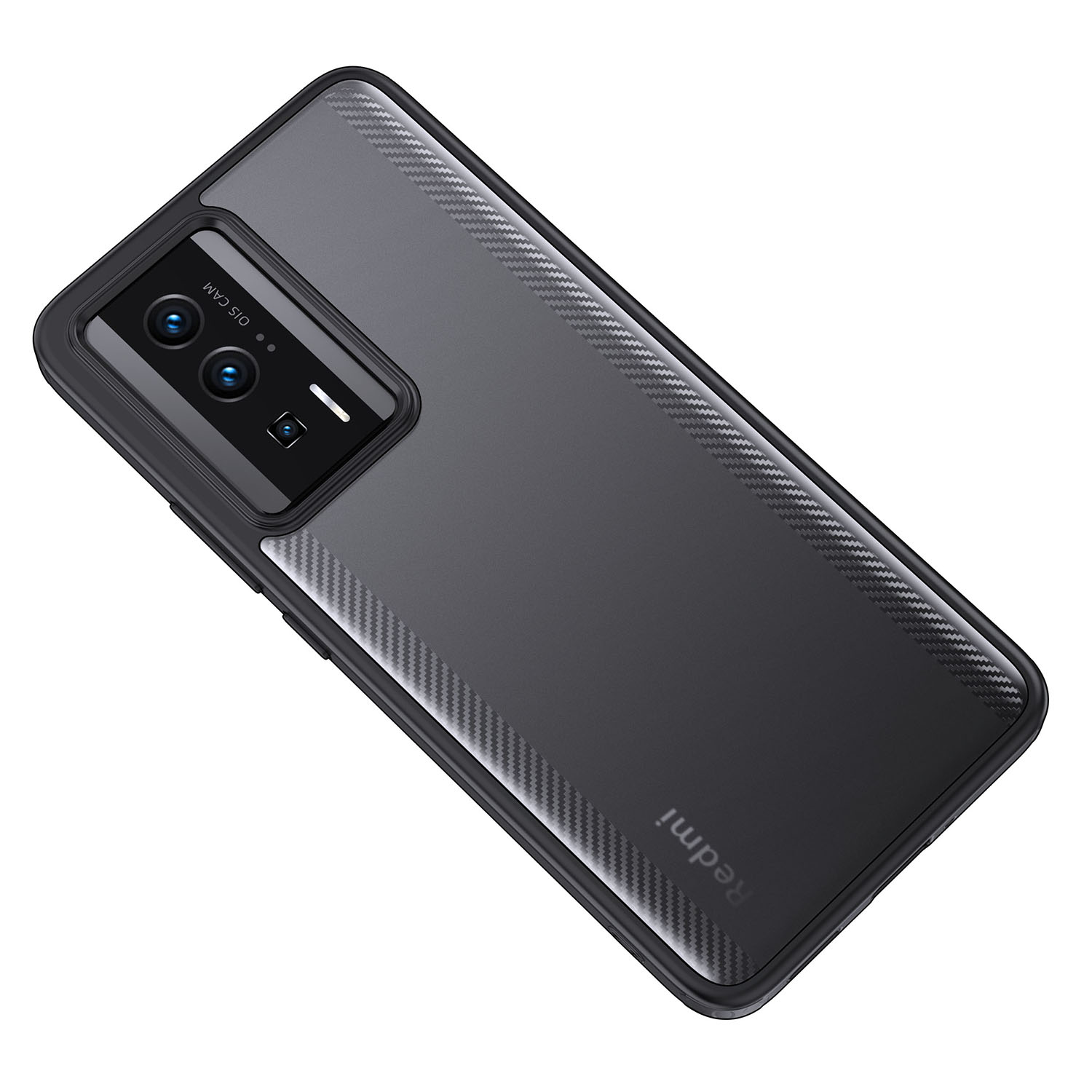 

Schocksicheres Telefonfall Für Xiaomi Redmi K60 Pro 5G / Redmi K60 5G, Hard PC Soft TPU Anti-kratzer-rückzugabdeckung - Matt-schwarz, Xiaomi Redmi K60 Pro 5G