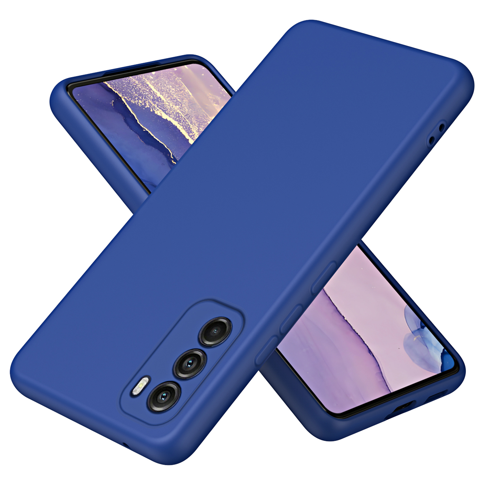 

Für Motorola Moto G Stylus 5G (2022) Faserfaserfaserfabrik - Blau, Motorola Moto G Stylus 5G (2022)