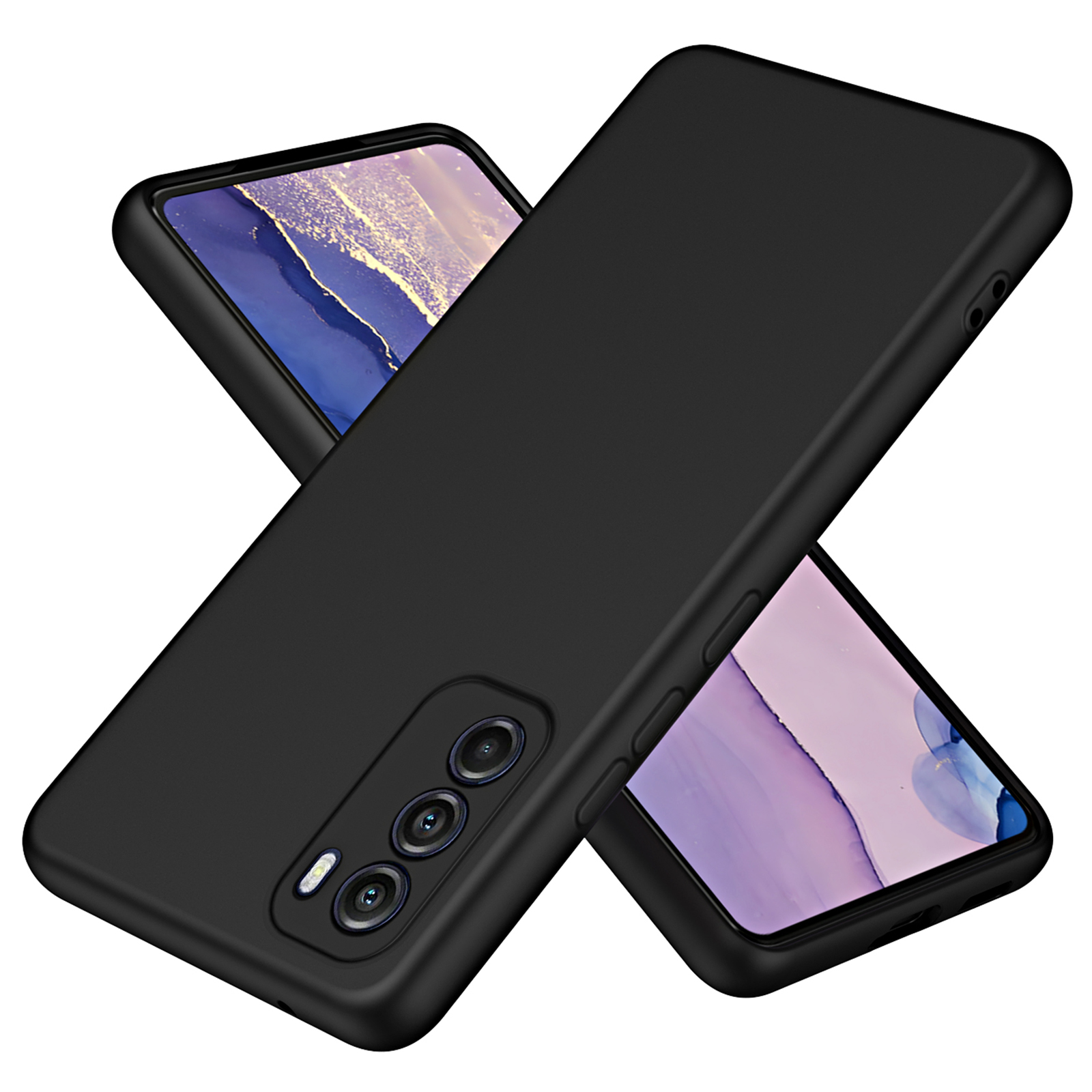 

Für Motorola Moto G Stylus 5G (2022) Faserfaserfaserfabrik - Schwarz, Motorola Moto G Stylus 5G (2022)