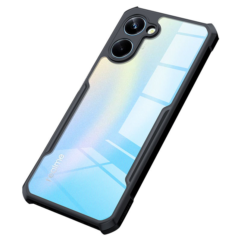 

Xundd Rückdeckabdeckung Für Realme 10 4G Fall-sicht-acryl+tpu-telefonhülle Mobiltelefonschutz Shell - Schwarz, Realme 10 4G