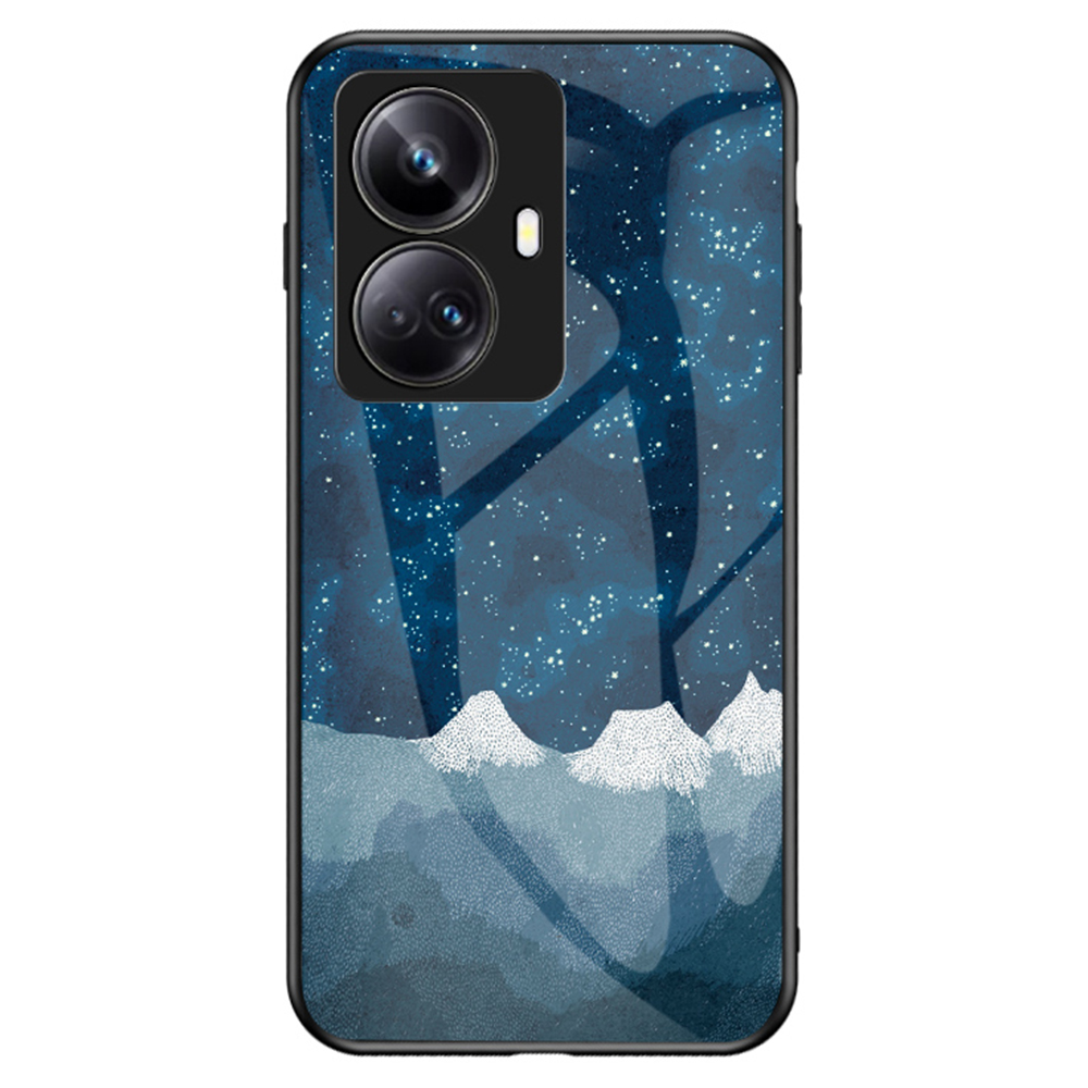 

Für Realme 10 Pro+5g Starry Sky Muster Druckkratzerresistenter Telefonhülle Temperiertes Glas+hartes PC+Soft Tpu-telefonabdeckung - Strenger Strenger, Realme 10 Pro+ 5G
